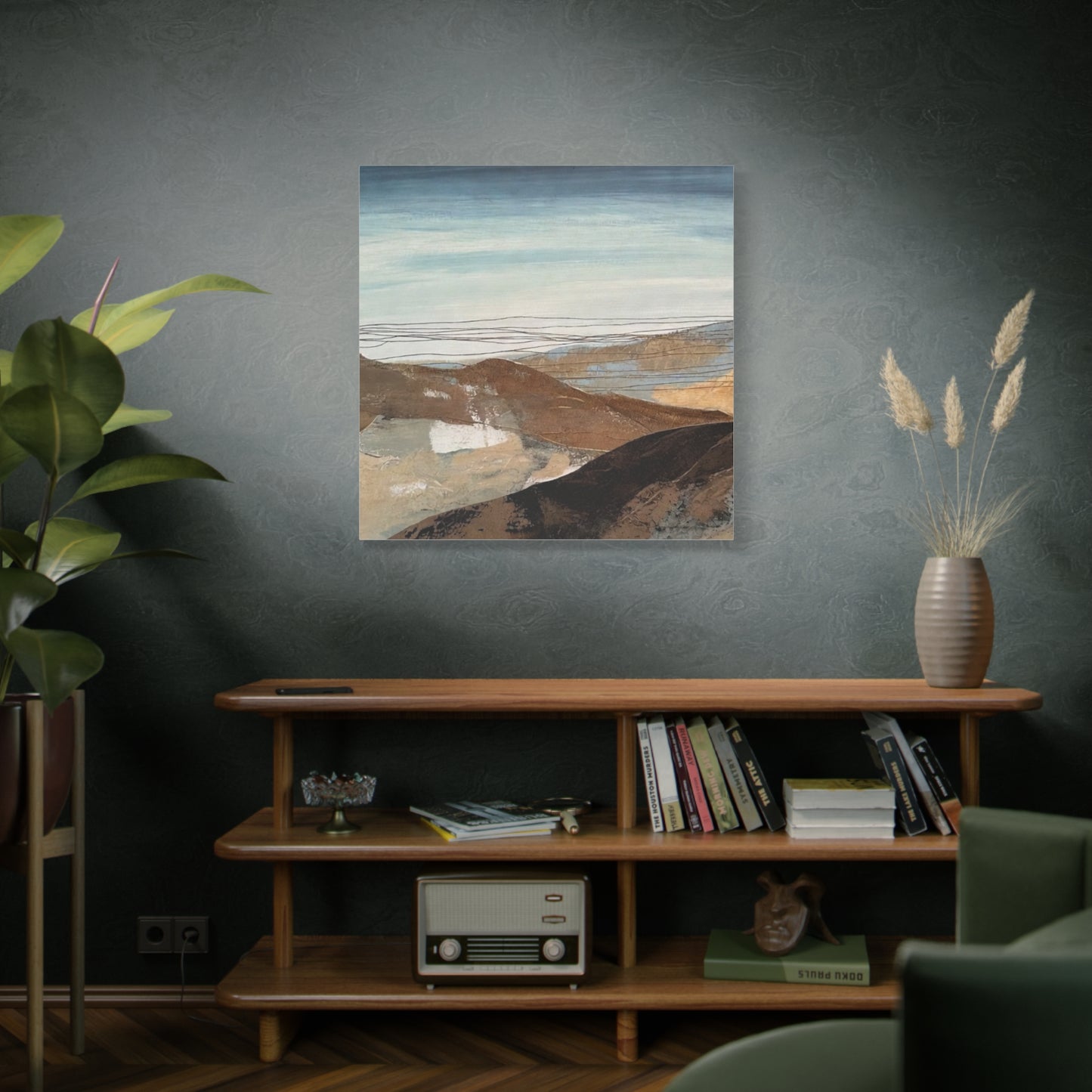 Abstract Landscape Matte Canvas Wall Art — Stretched 1.25"
