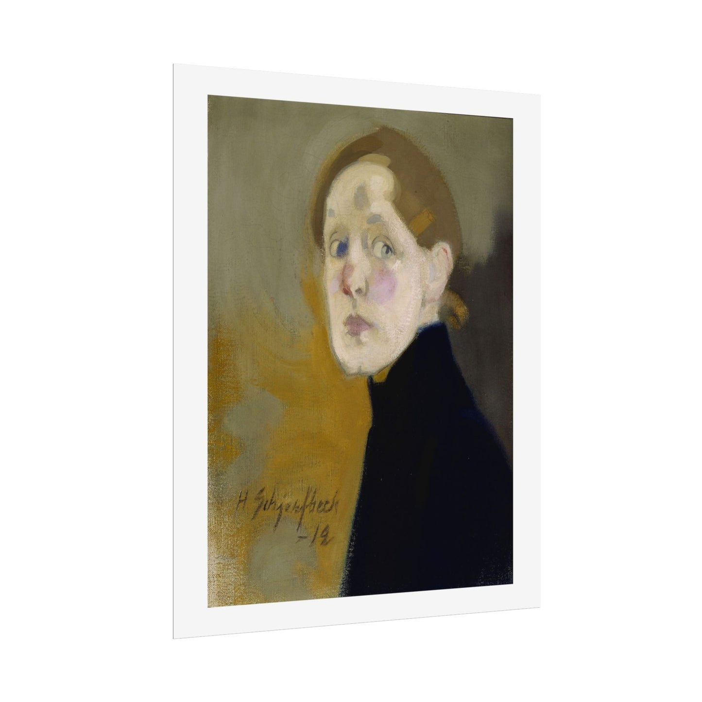 Selbstbildnis by Helena Schjerfbeck Wall Art Print