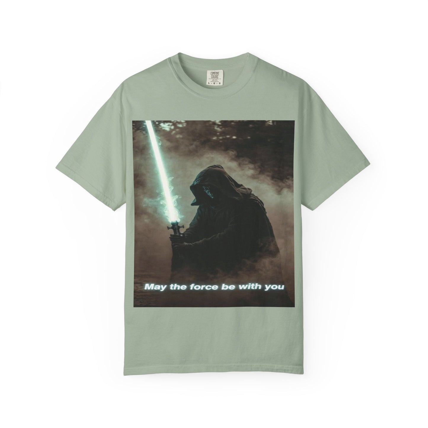 T-Shirt — 'May the force be with you' Lightsaber Sci‑Fi Graphic Tee