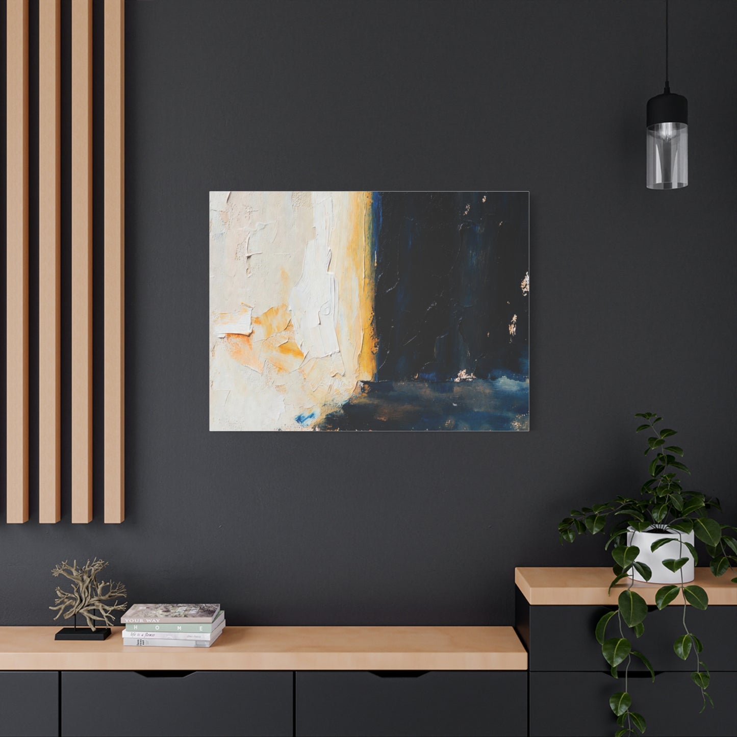 Abstract Coastal Light Matte Canvas Print — Stretched 1.25"