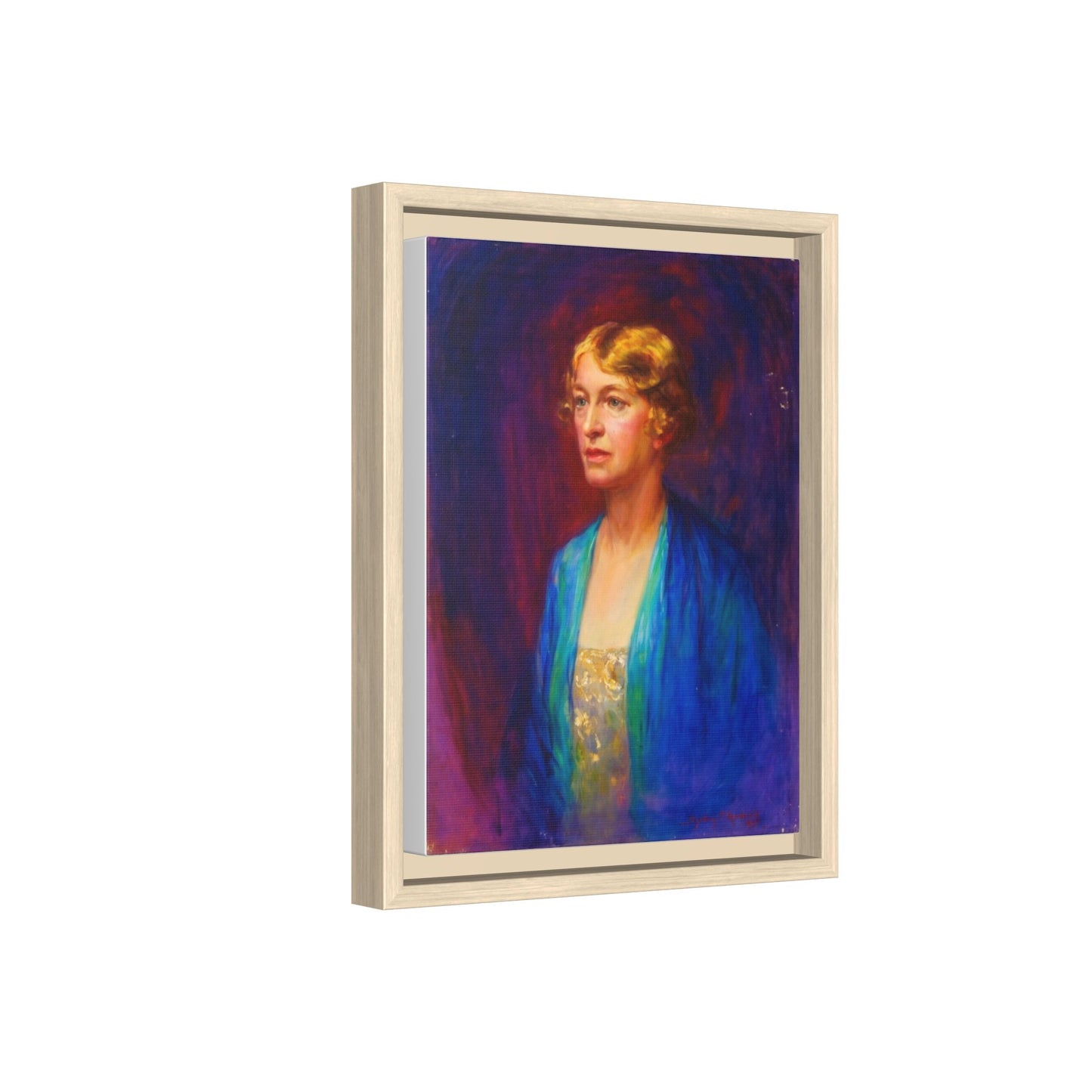 Matte Canvas Portrait , Framed (Multi-color)