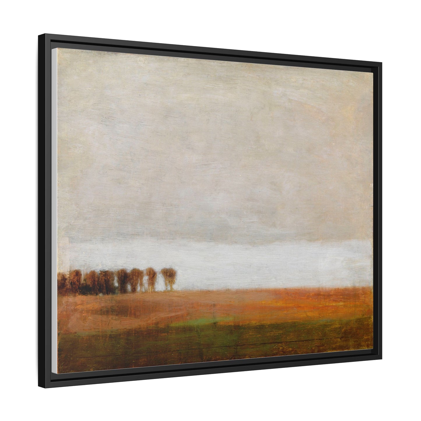 View of Jaegersborg Allé, North of Copenhagen by Vilhelm Hammershøi Framed Matte Canvas Wall Art Print