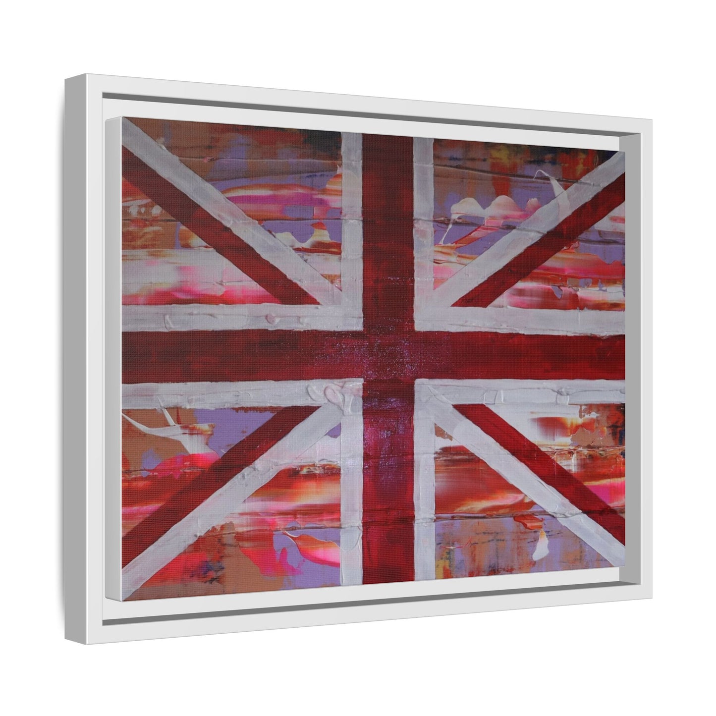 Union Jack is back! by Norman Barrett Framed Matte Canvas Print Wall Art