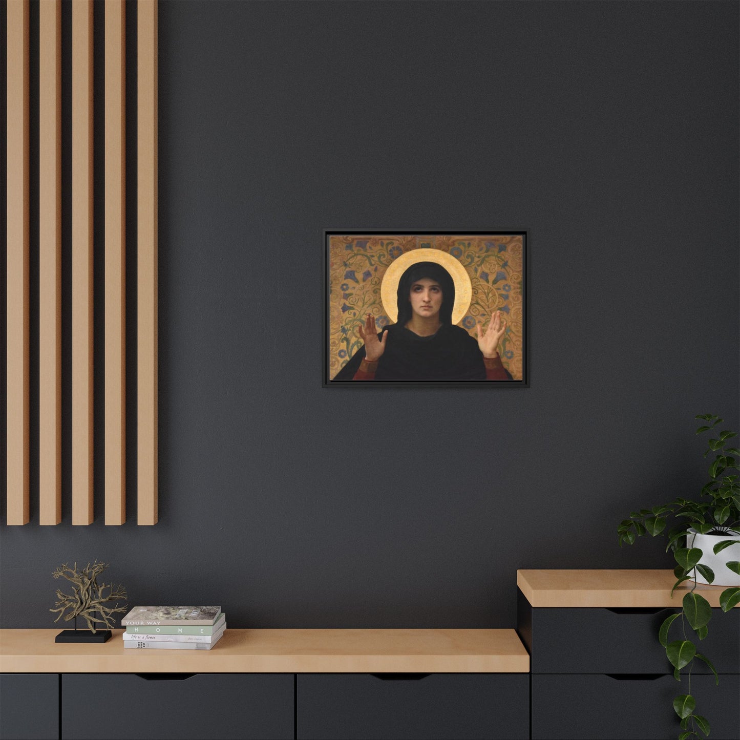 La Vierge consolatrice by William Adolphe Bouguereau Framed Matte Canvas Wall Art