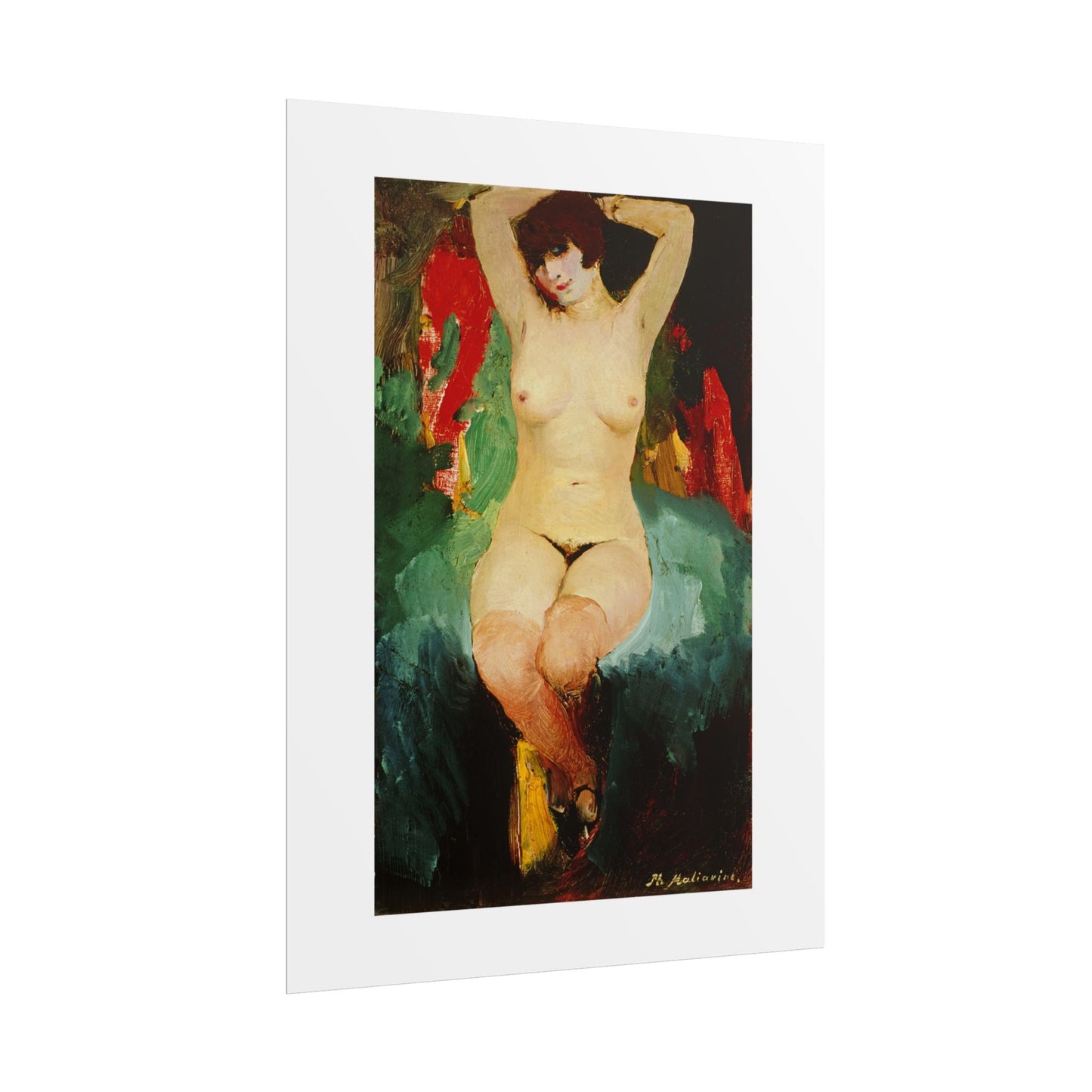 Nude female by Filipp Malyavin Wall Art Poster