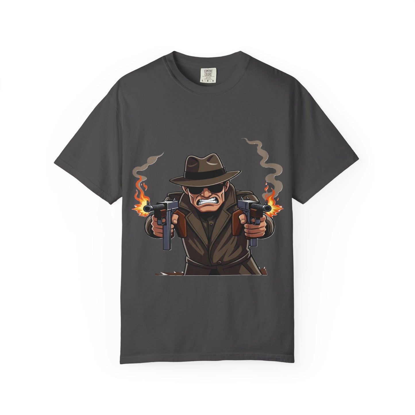 Vintage Gangster Shooter T-Shirt – Retro Mobster Graphic Tee