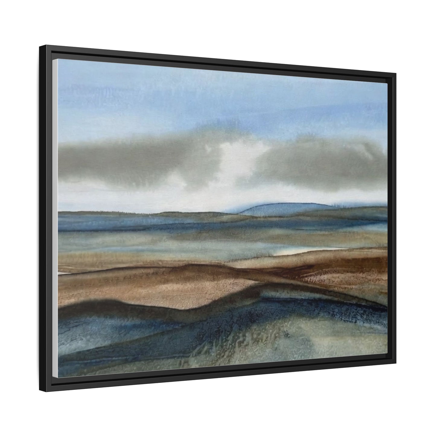 Matte Canvas Landscape, Framed (Multi-color)