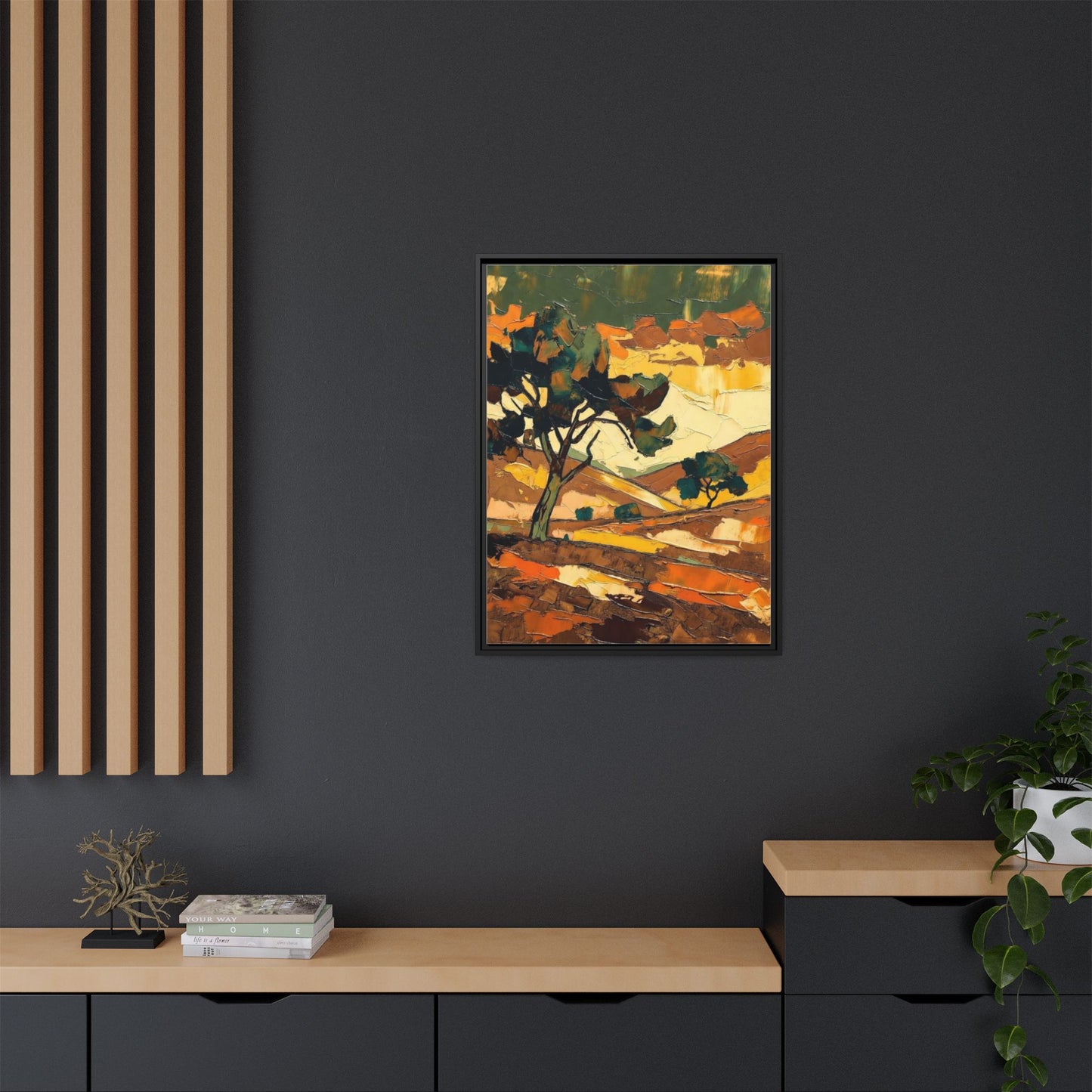 Framed Matte Canvas Landscape Art Print