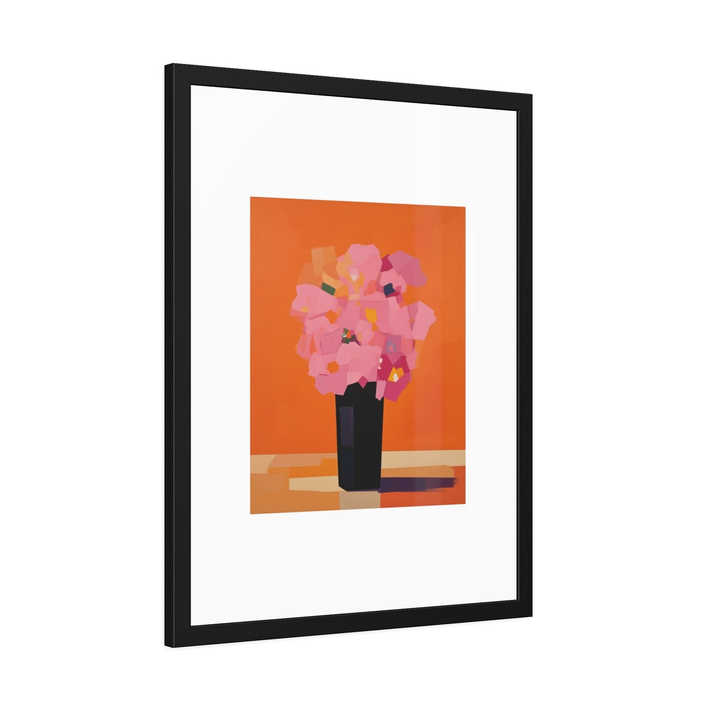 Floral Still Life Framed Poster — Pink Bouquet Art Print