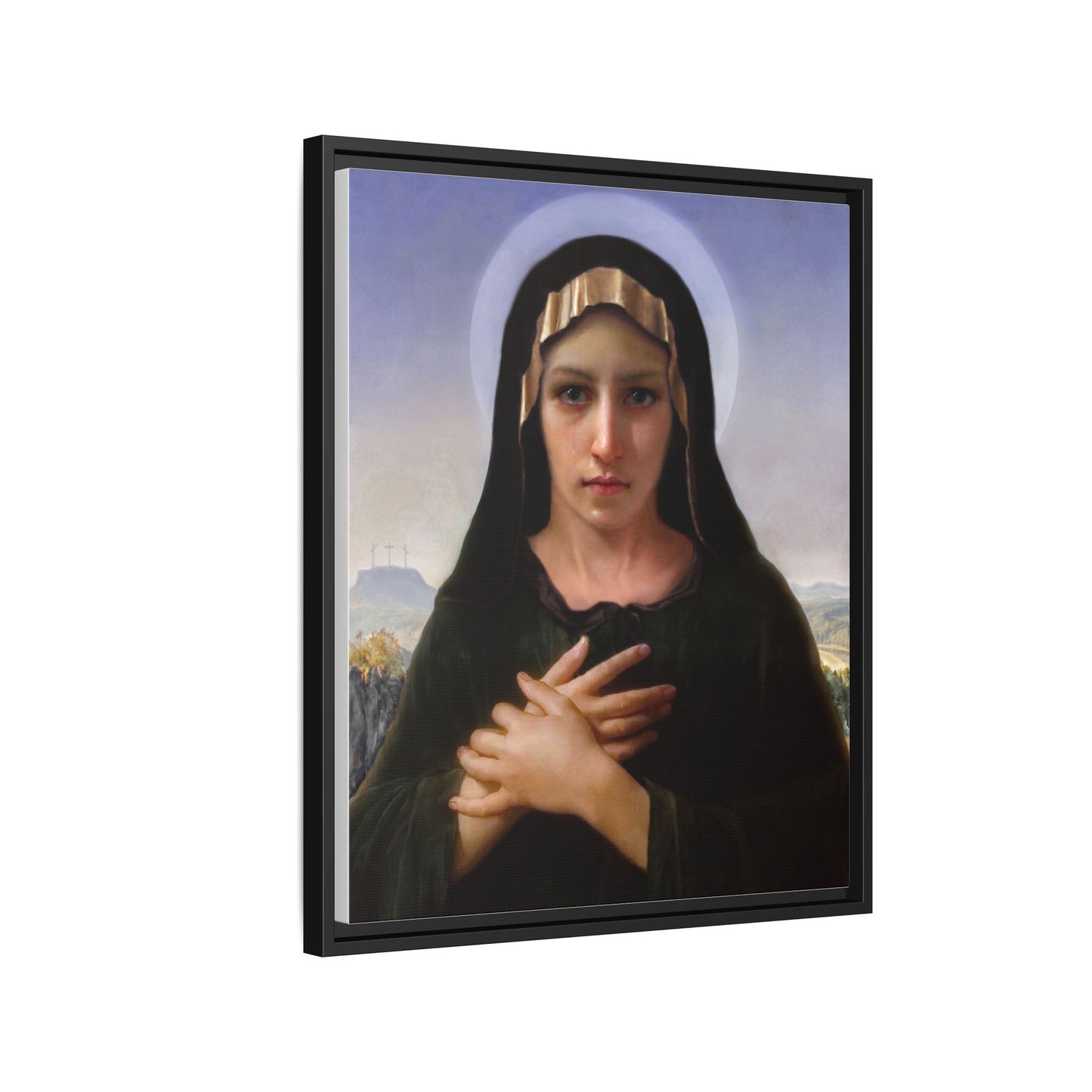 Virgo Solitudinis by William Adolphe Bouguereau Framed Matte Canvas Print