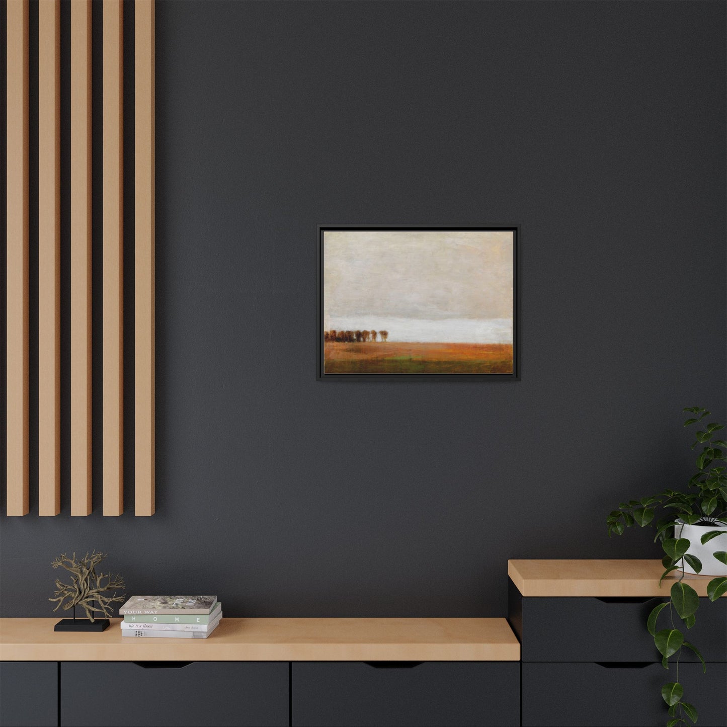 View of Jaegersborg Allé, North of Copenhagen by Vilhelm Hammershøi Framed Matte Canvas Wall Art Print