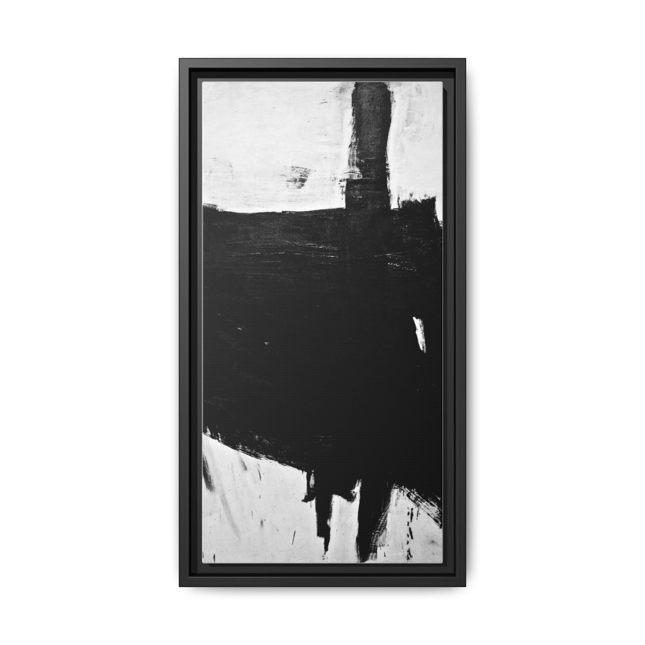 Sabra by Franz Kline Abstract Matte Canvas Framed Wall Art Print