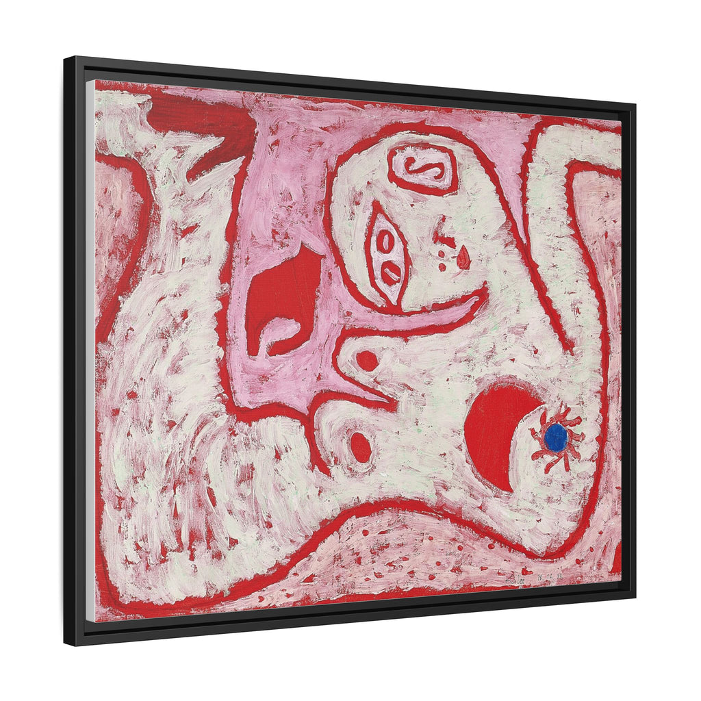 A Woman For Gods by Paul Klee Matte Canvas Framed Wall Art Decor