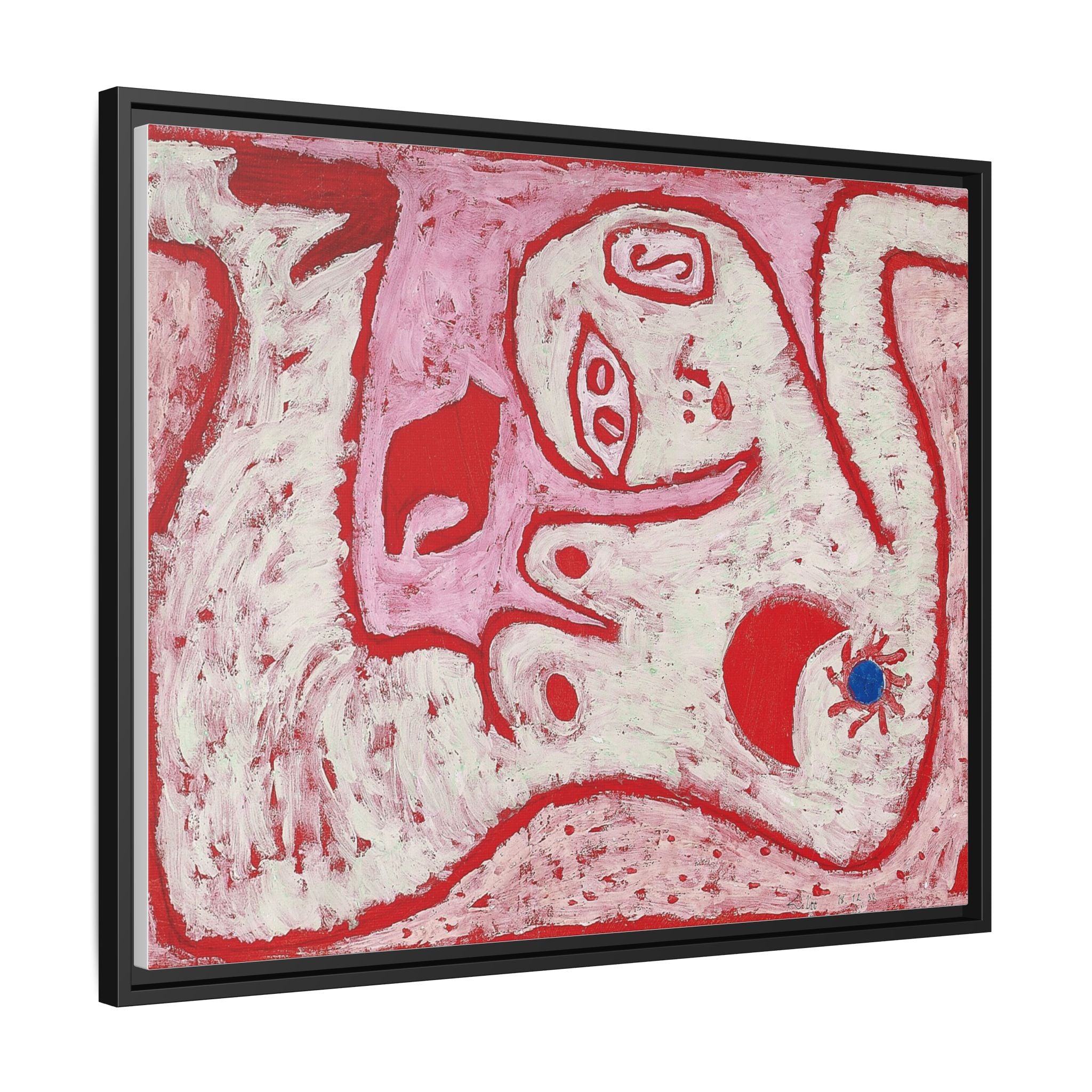 A Woman For Gods by Paul Klee Matte Canvas Framed Wall Art Decor