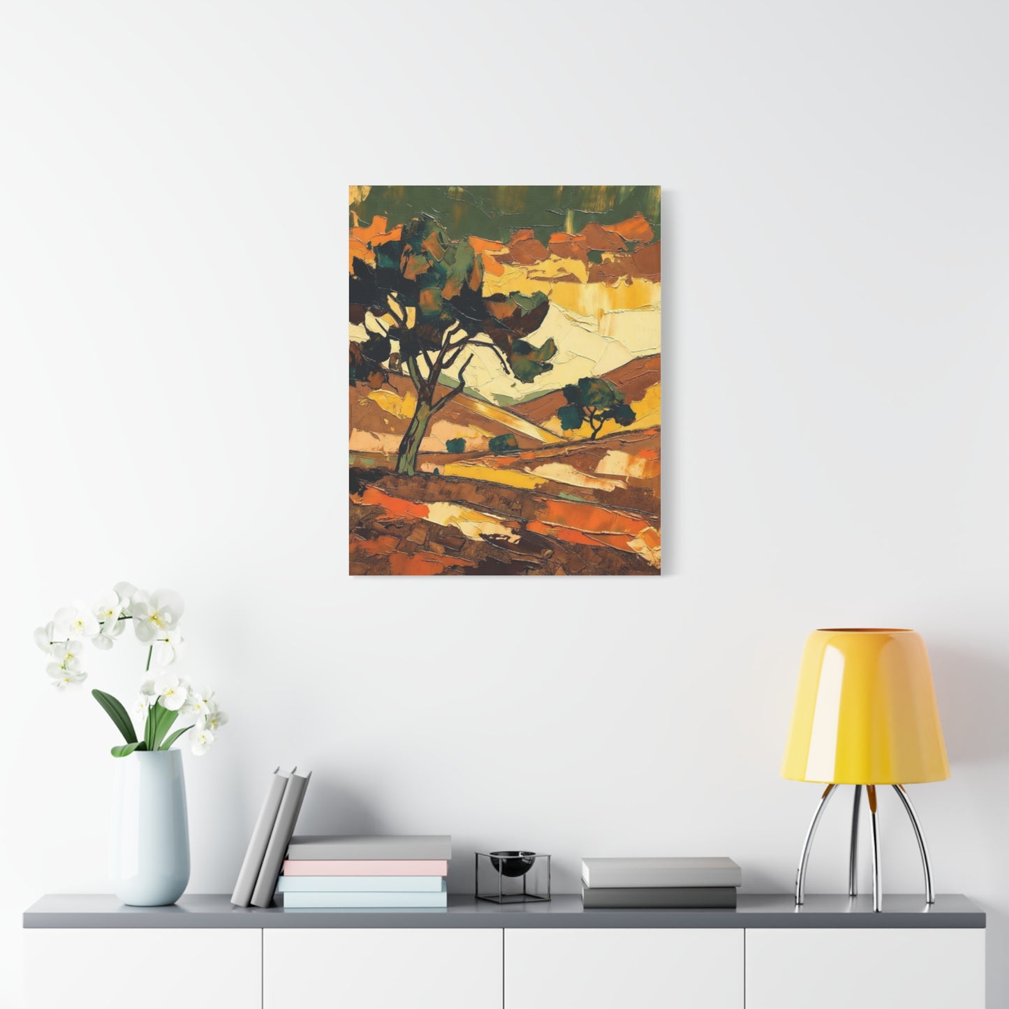 Abstract Autumn Landscape Canvas