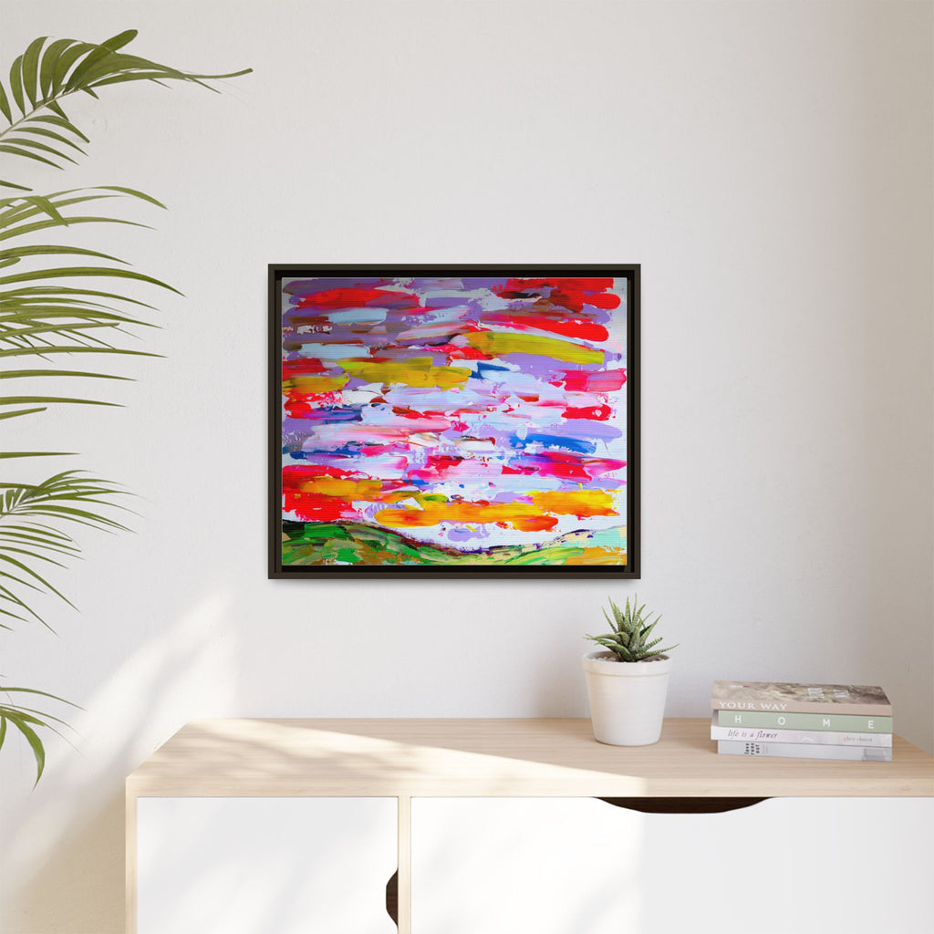 Sunny day in may by Norman Barrett Framed Matte Canvas Wall Art