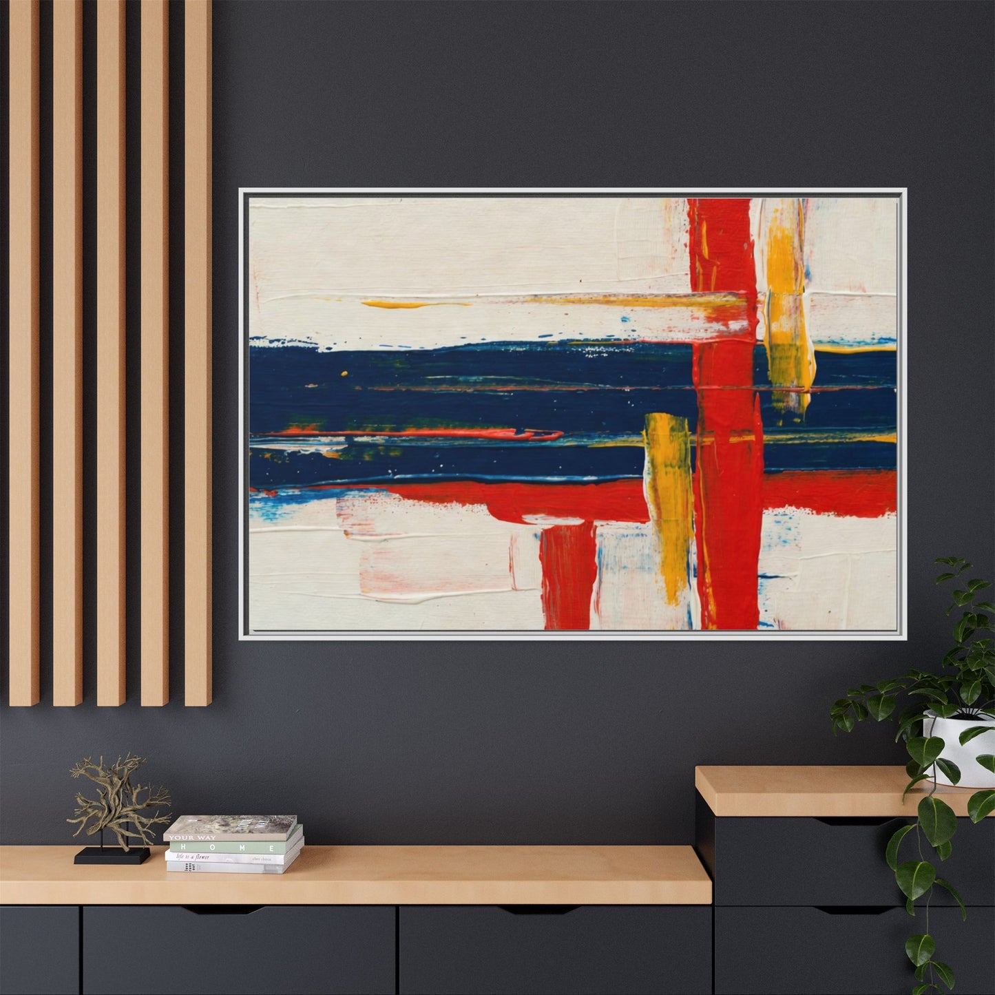 Matte Canvas, Framed (Multi-color)