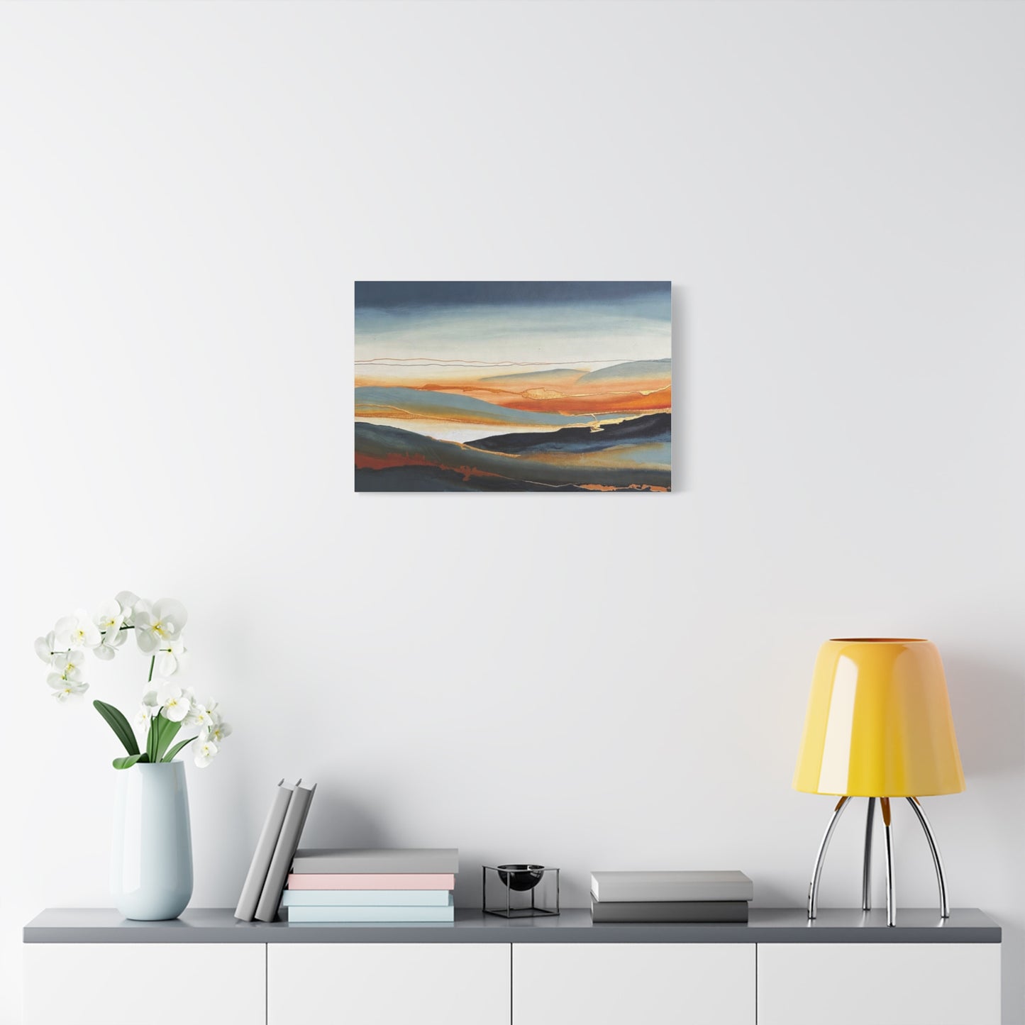 Abstract Coastal Sunset Canvas Print — Matte Stretched Wall Art