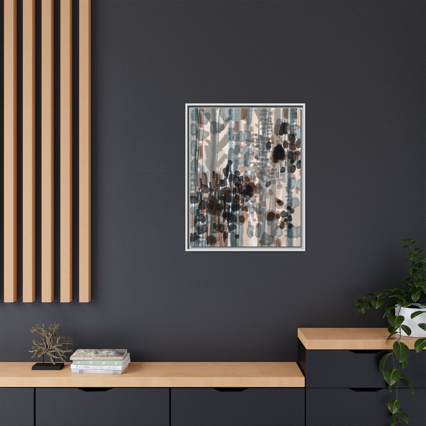 Vleken by an unknown artist Framed Canvas Art