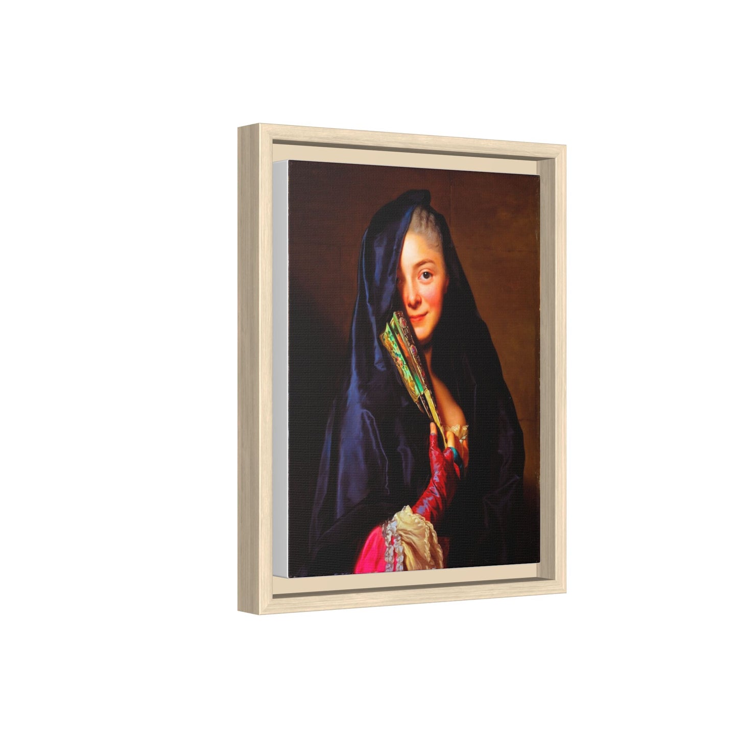 Framed Matte Canvas Wall Art — Classical Portrait Print