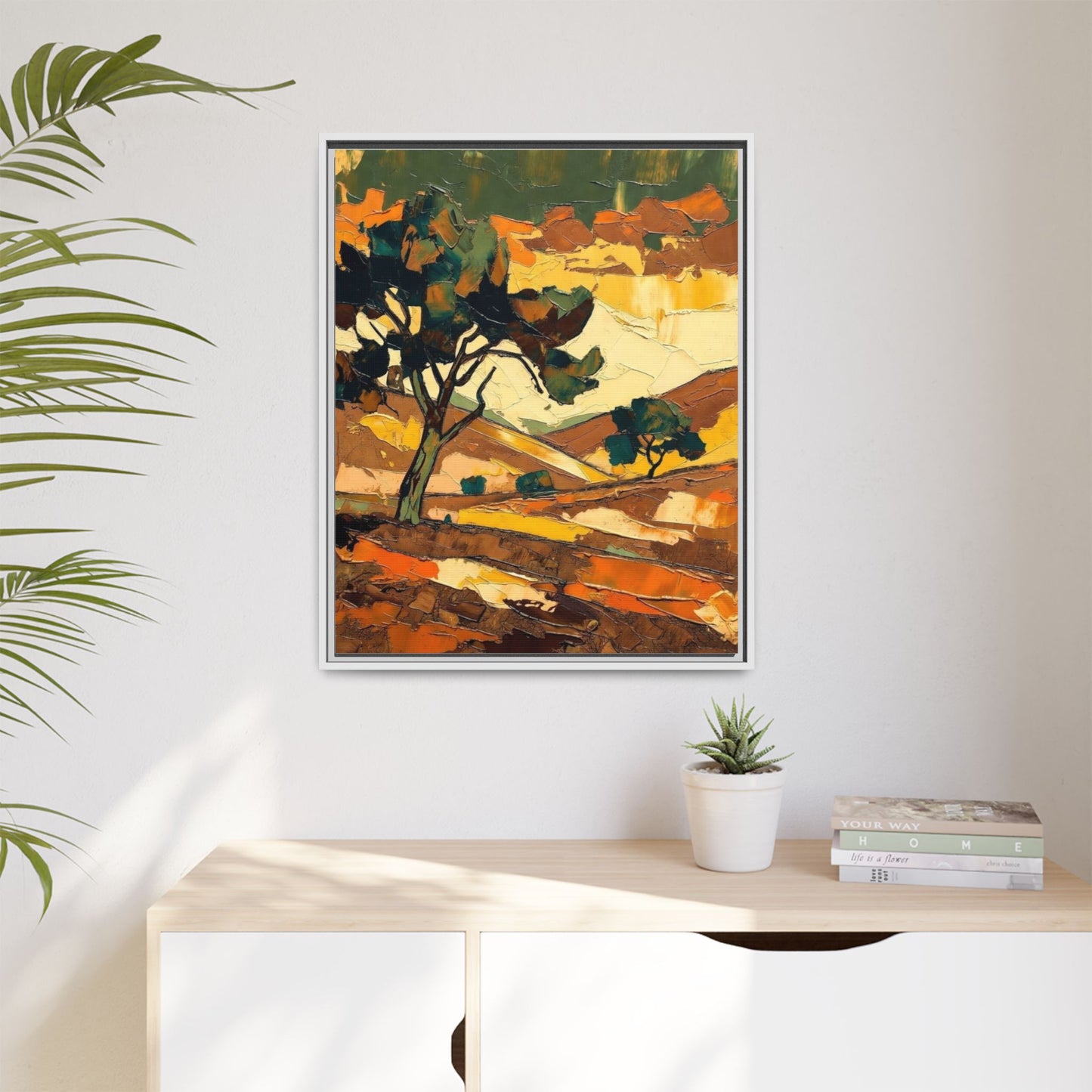 Framed Matte Canvas Landscape Art Print