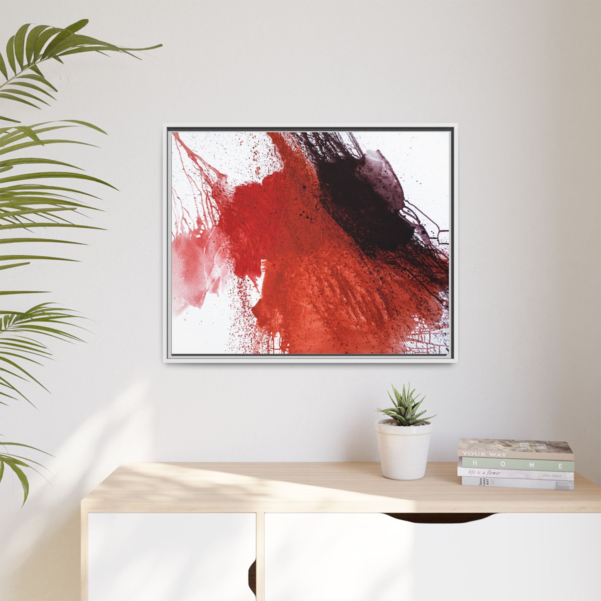 Flame by Natalija Miladinovic Matte Canvas Framed Wall Art