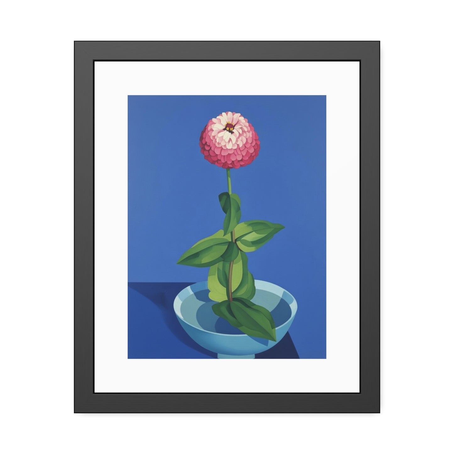 Framed Poster — Pink Bloom Still Life Wall Art