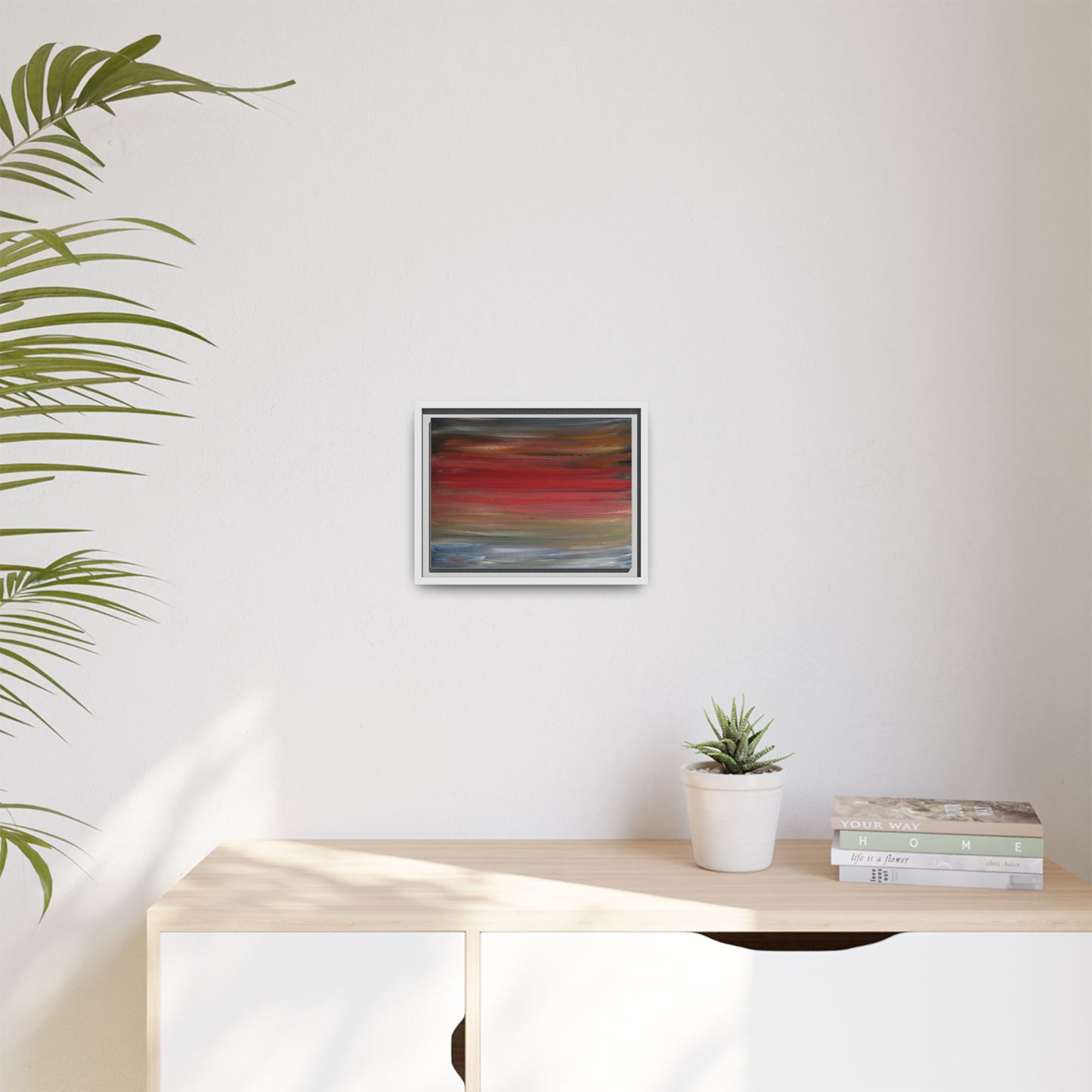 Misty morning by Norman Barrett Framed Matte Canvas Wall Art