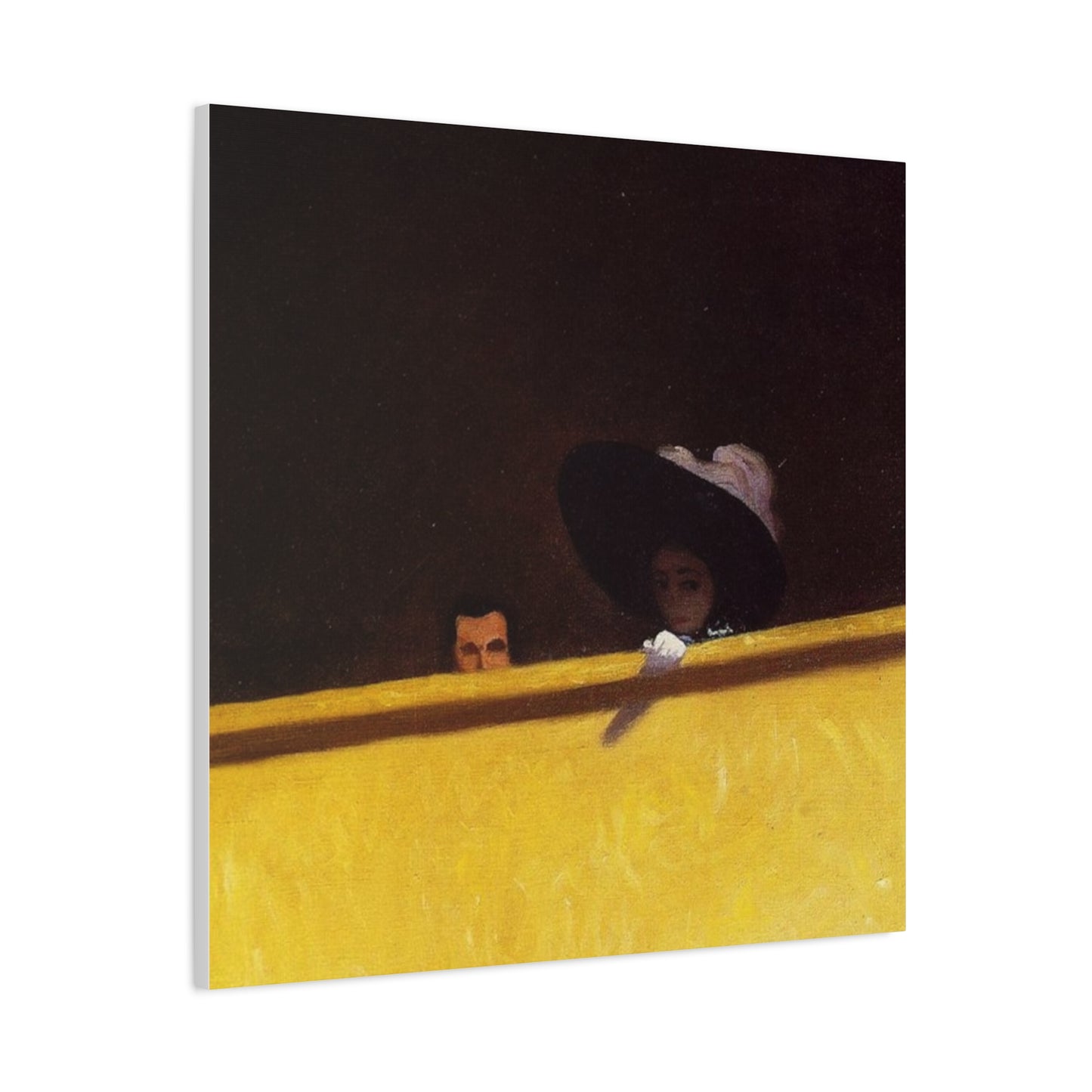 La loge de theatre by Félix Vallotton Matte Canvas Wall Art Print