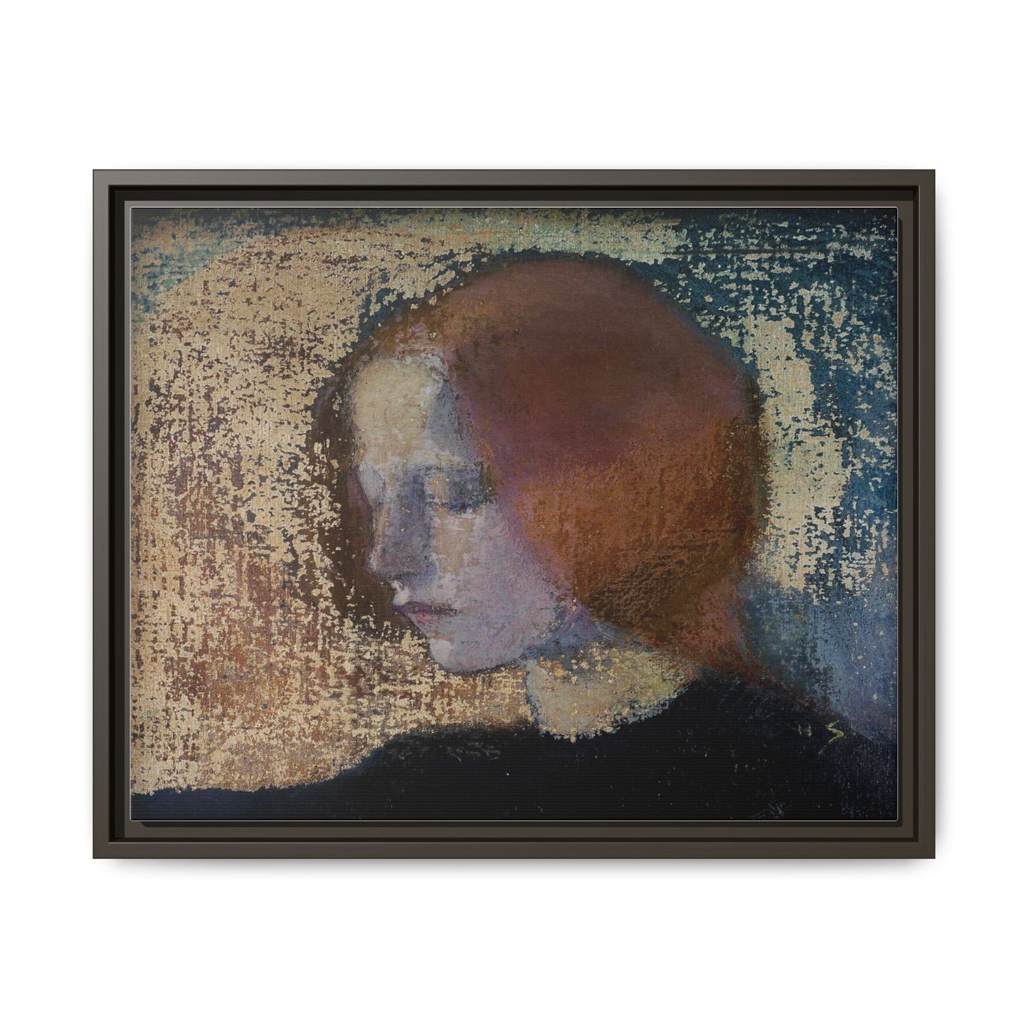 Fragment by Helena Schjerfbeck Framed Matte Canvas Art Print