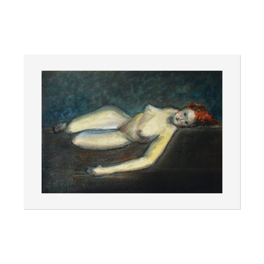 Lying nude by Paul Gosselin Wall Art Poster