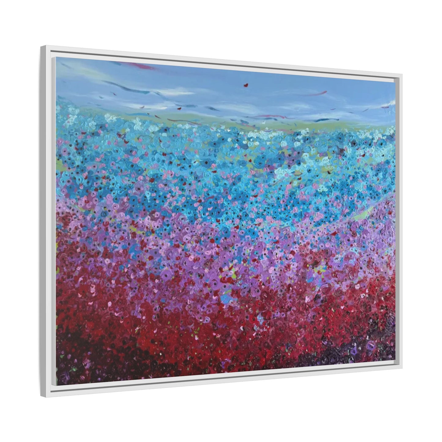 Bloom by Unknown Framed Matte Canvas Abstract Floral Field Wall Art