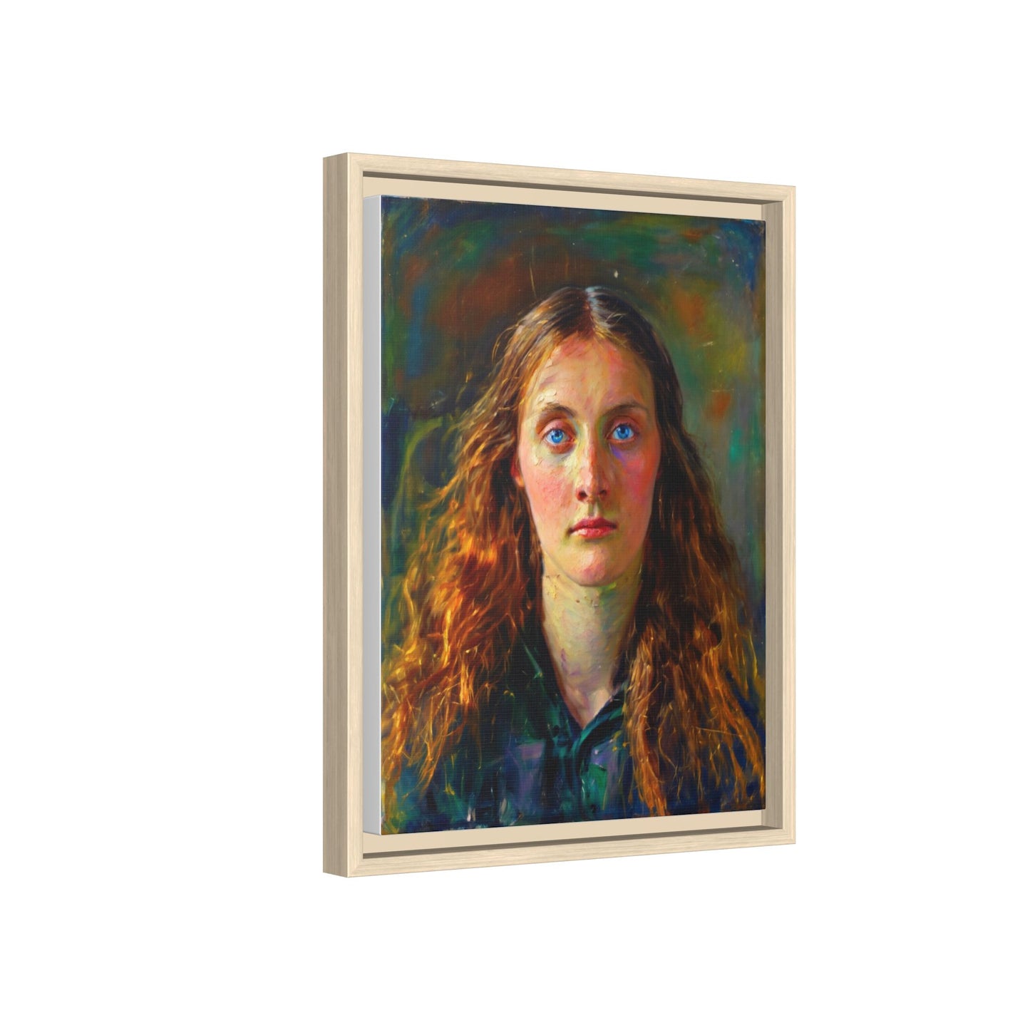 Framed Matte Canvas Print — Vintage Portrait Art