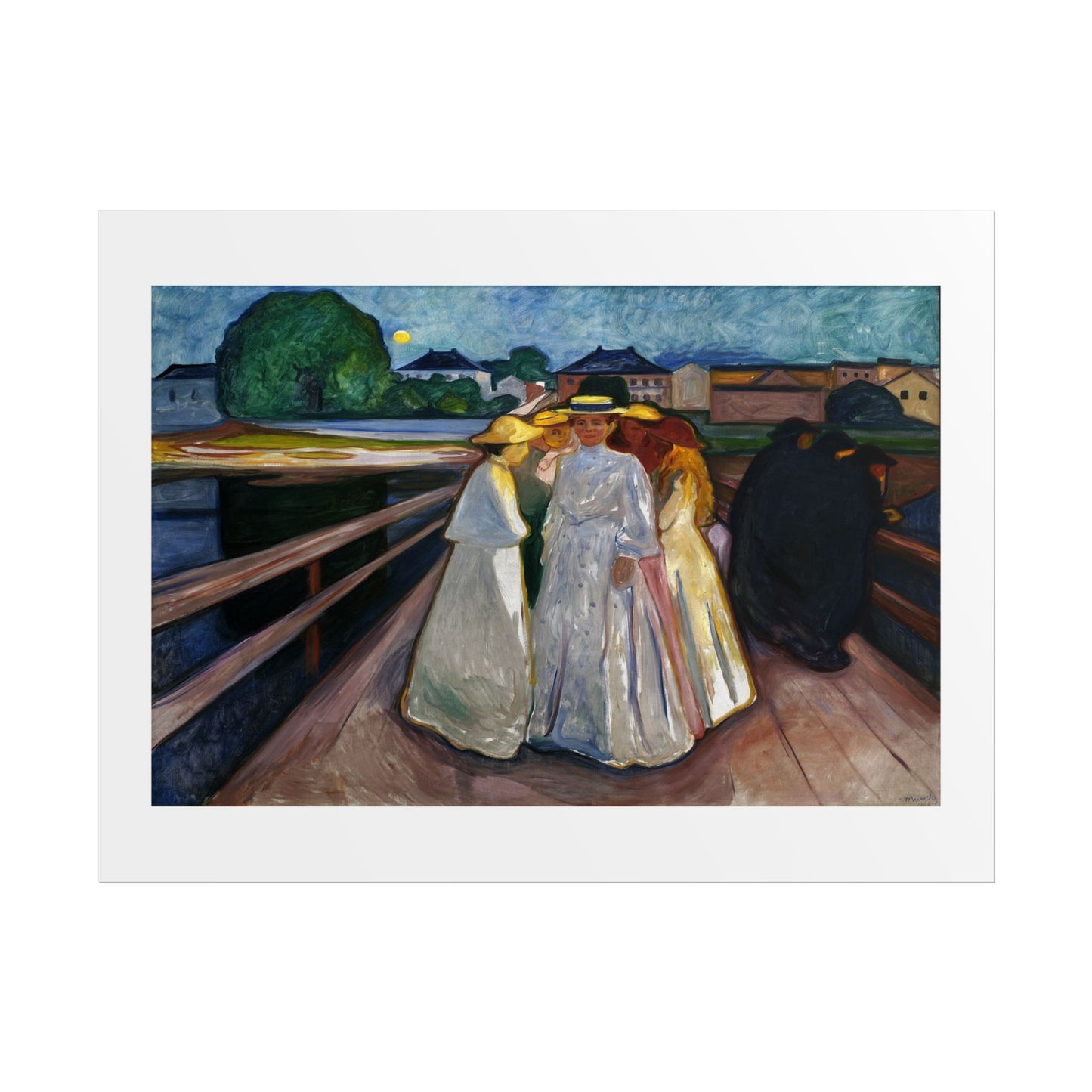 On the Bridge (Thielska) by Edvard Munch Wall Art Print