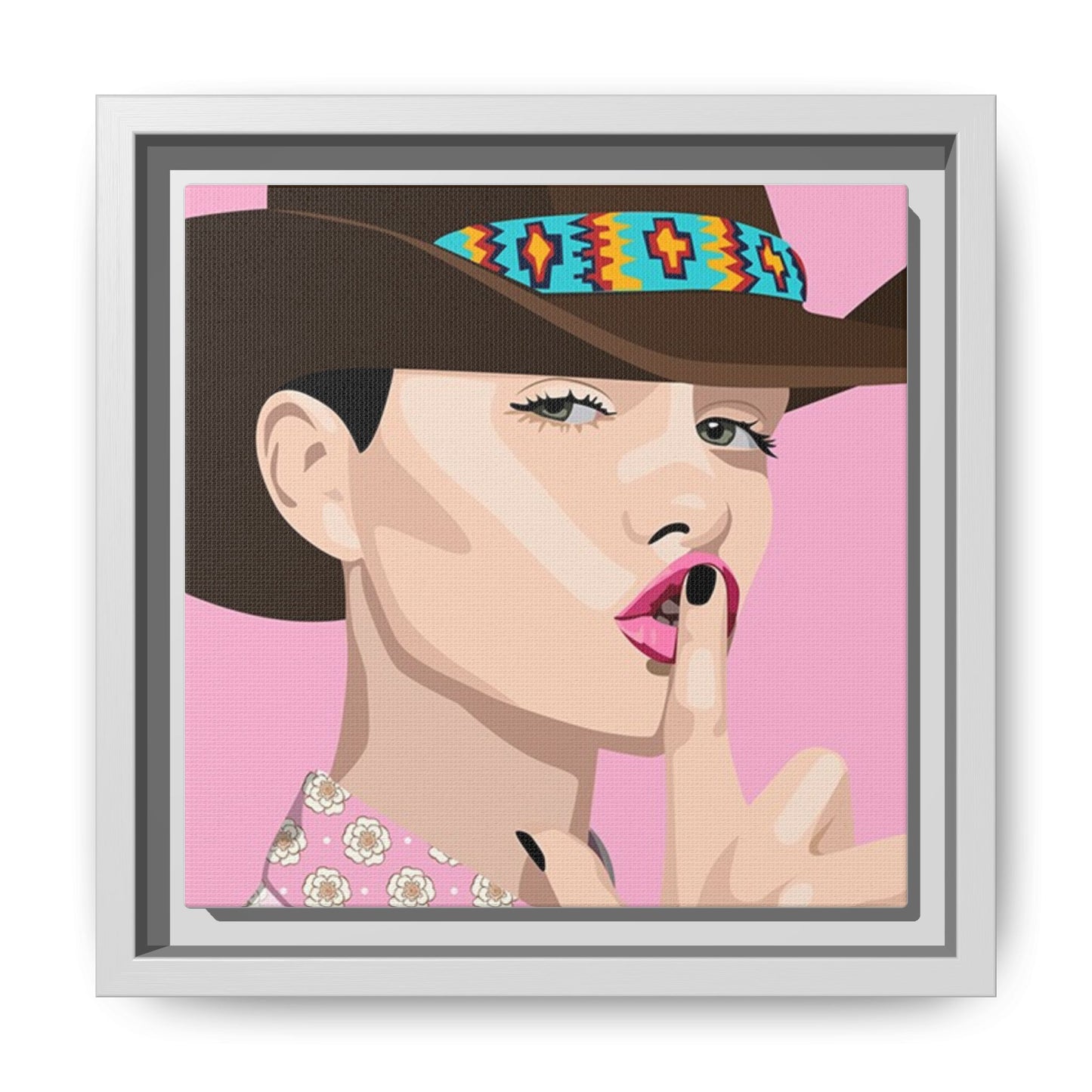 Vivid 63 by Orit Fuchs Matte Framed Canvas Wall Art