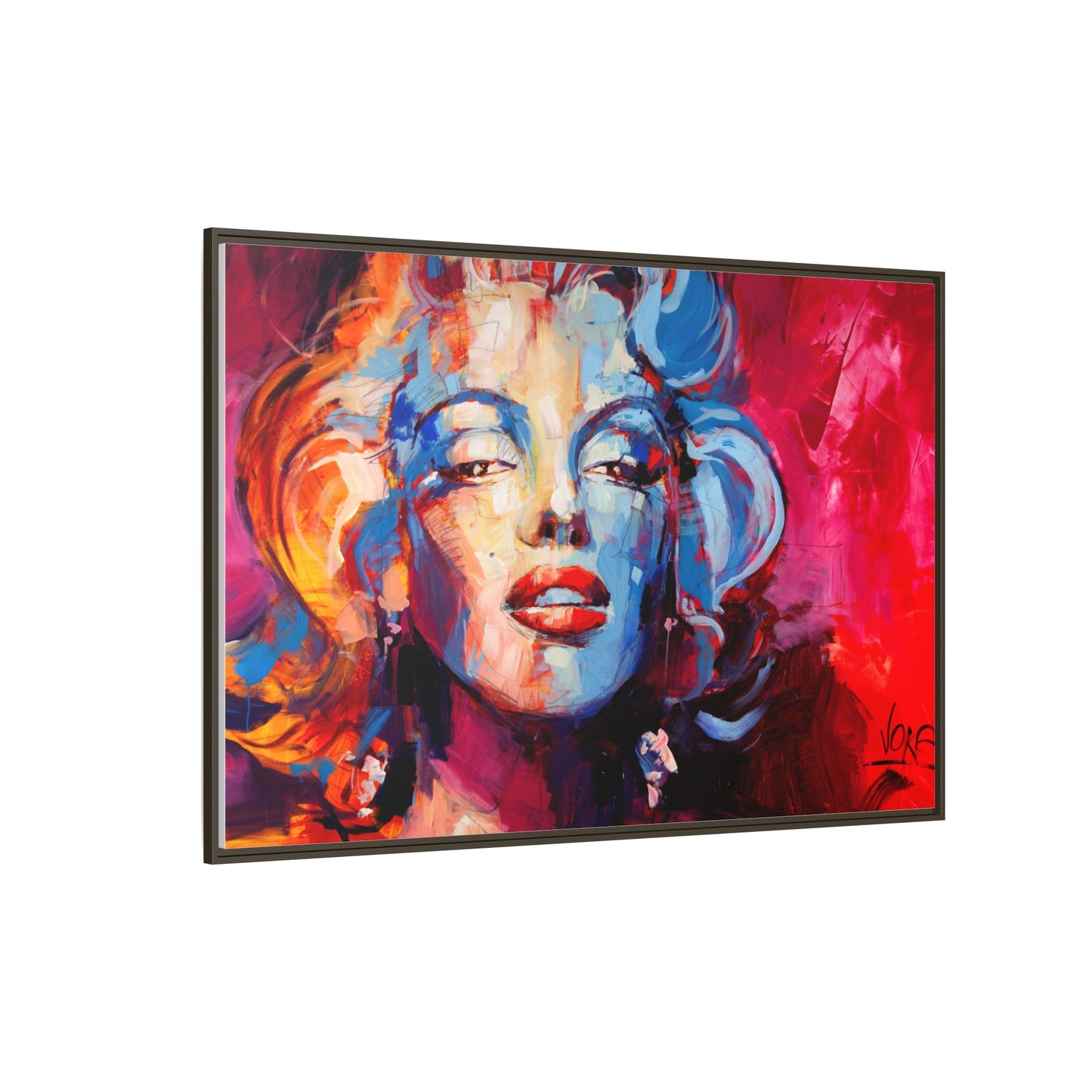 Marilyn Monroe attributed to Voke Matte Canvas Framed Wall Art