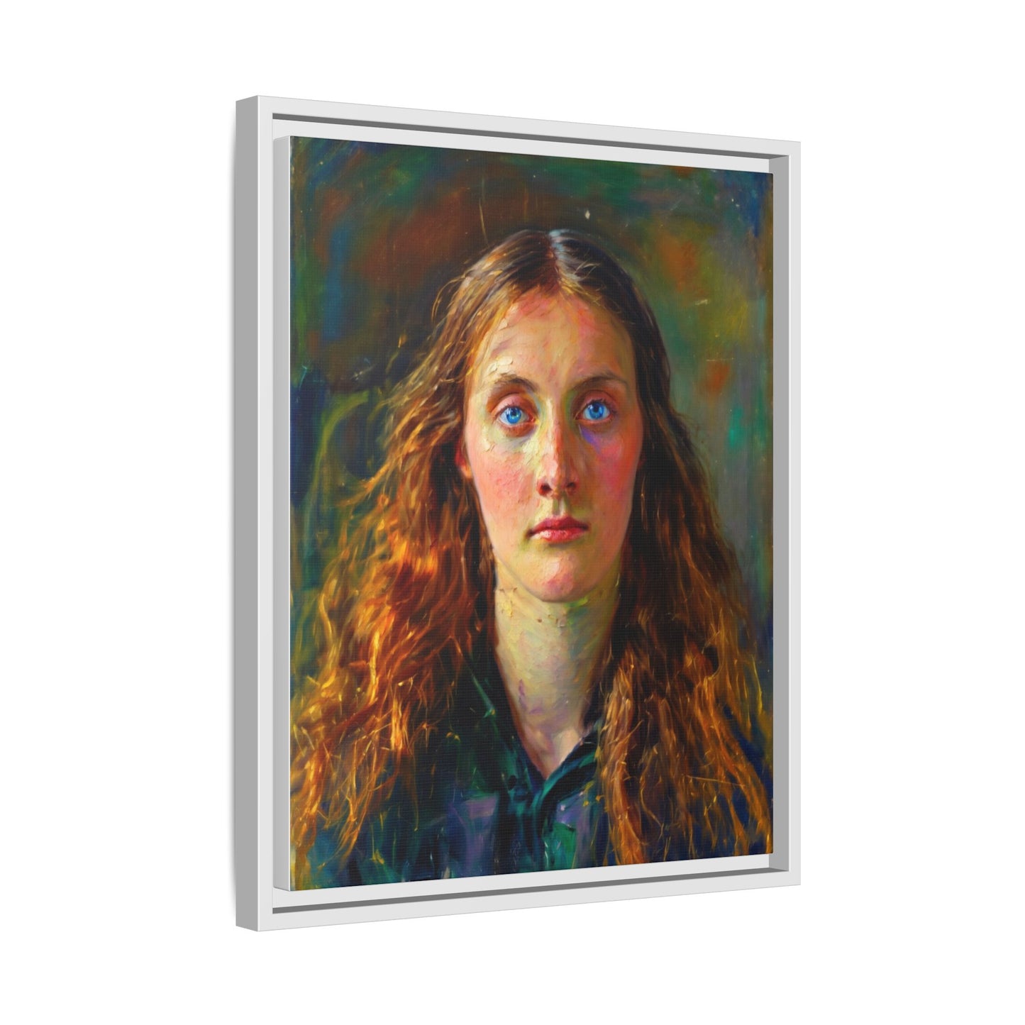 Framed Matte Canvas Print — Vintage Portrait Art