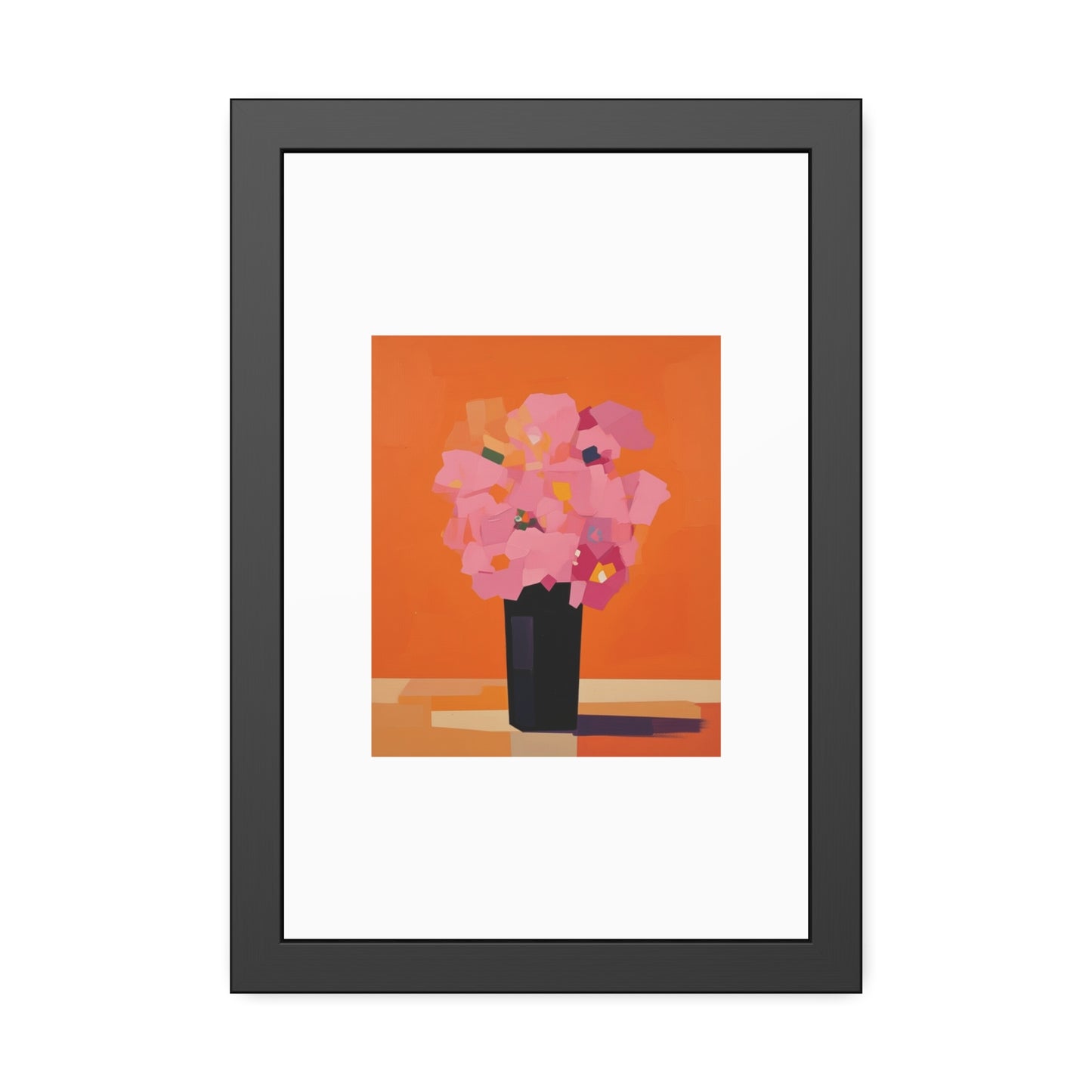 Floral Still Life Framed Poster — Pink Bouquet Art Print