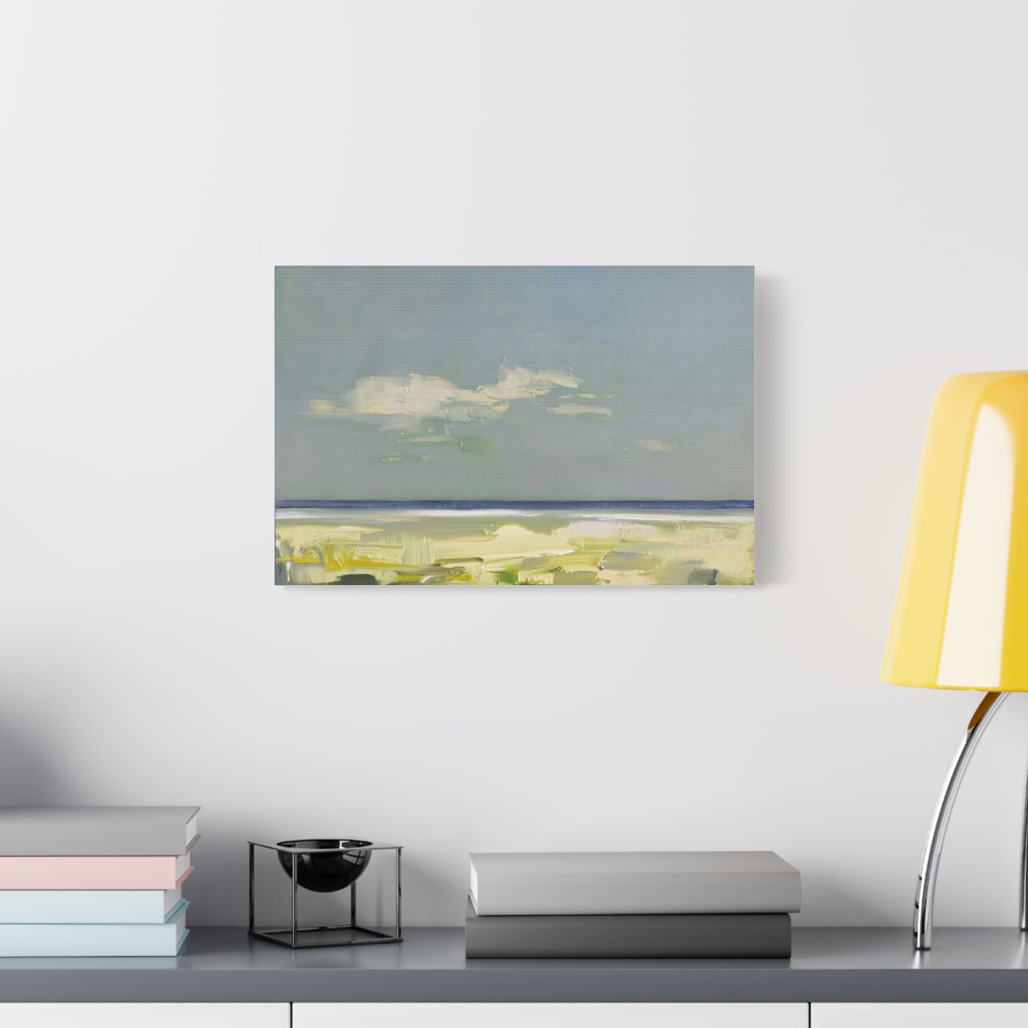 Coastal Breeze Abstract Canvas - Matte Stretched Wall Art