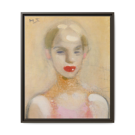 Circus Girl by Helene Schjerfbeck Framed Matte Canvas Portrait Art Print
