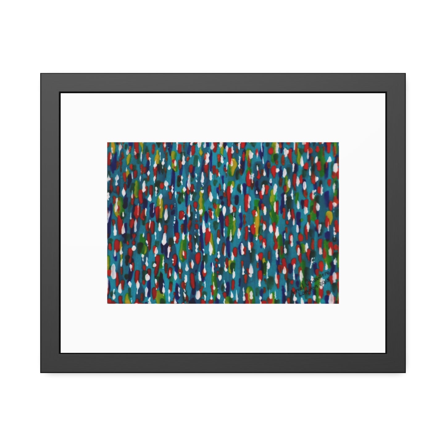 Colours Of The Soul Reflecting On Water by Ariel Chavarro Avila Framed Wall Art Print