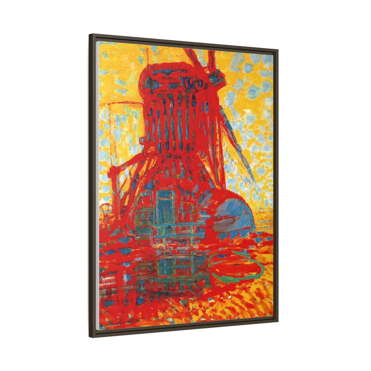 Mill by Sunlight by Piet Mondrian Matte Framed Canvas Wall Art Print