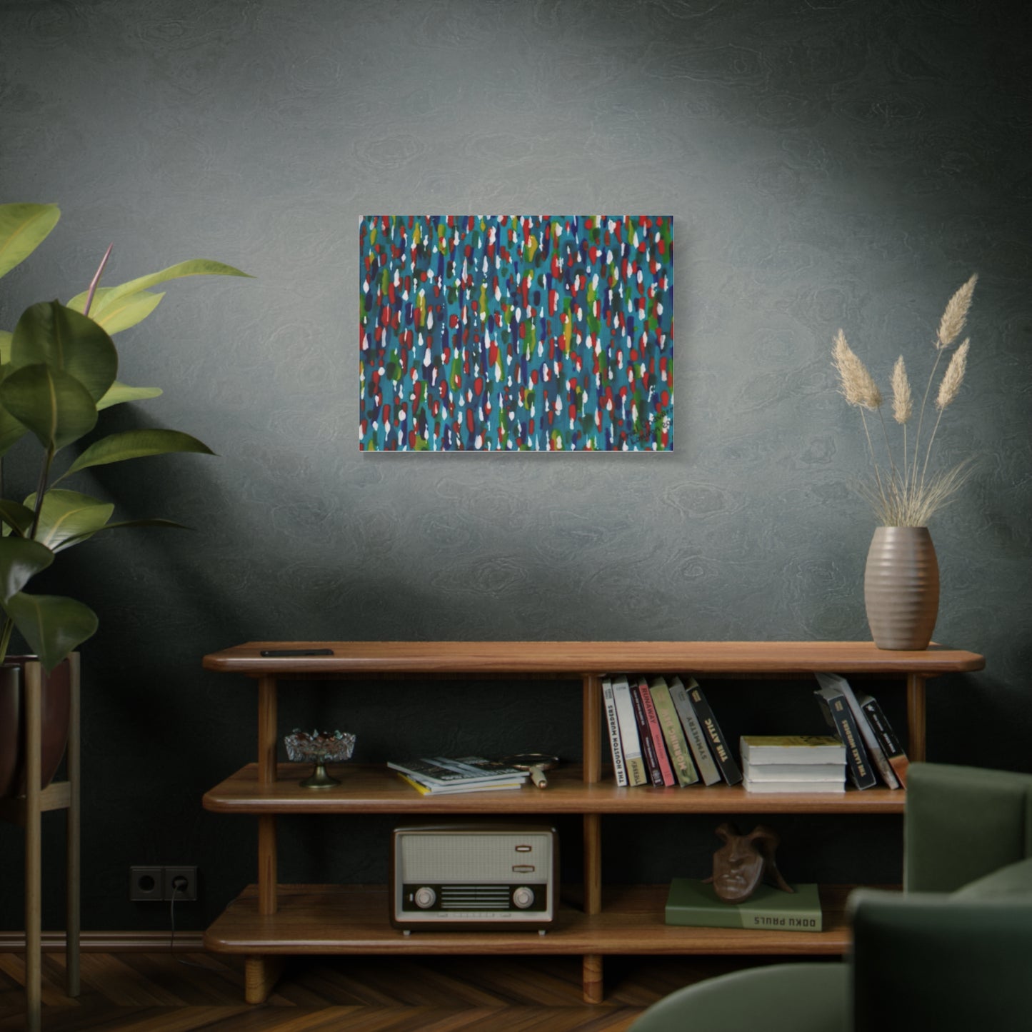 Colours Of The Soul Reflecting On Water by Ariel Chavarro Avila Matte Canvas Wall Art