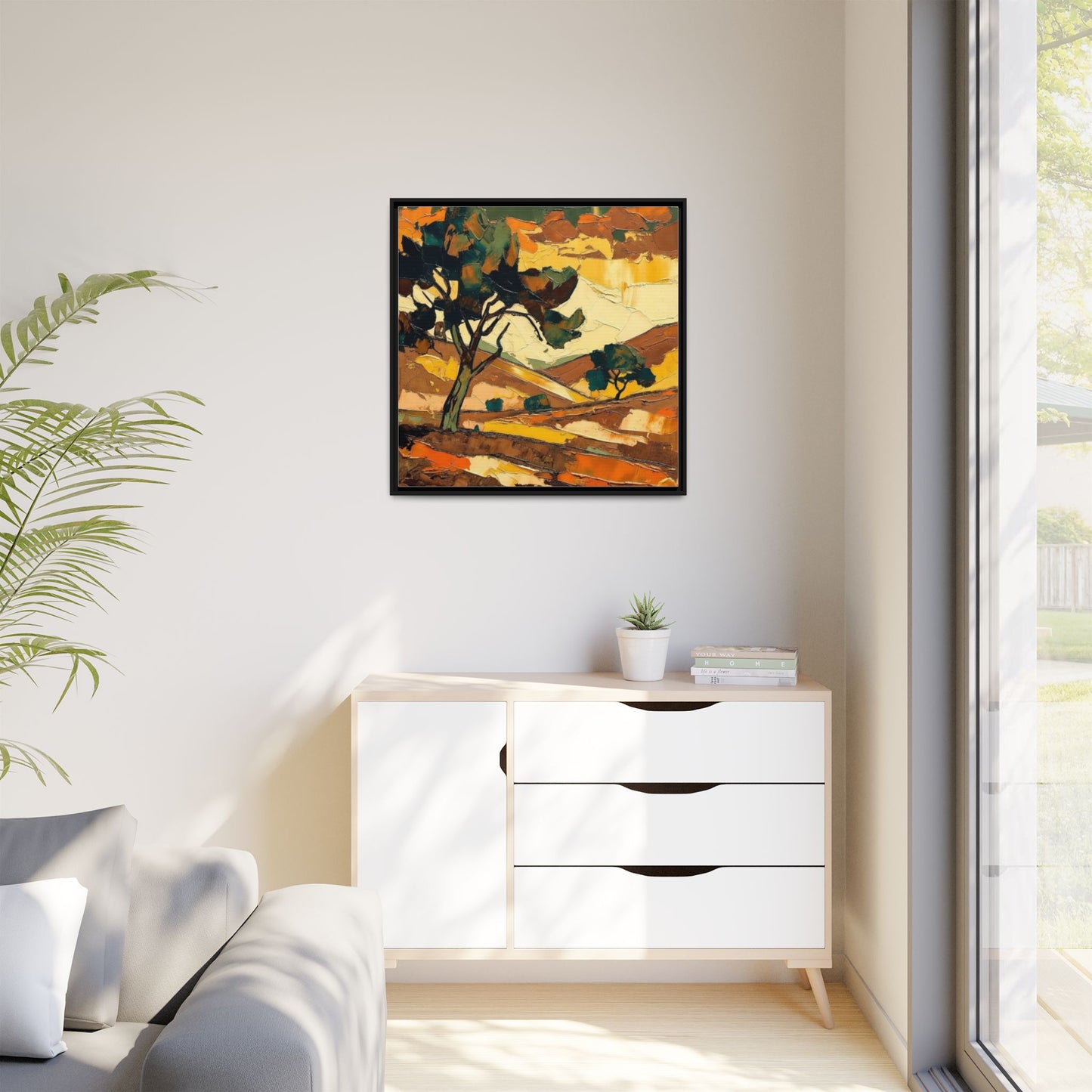 Framed Matte Canvas Landscape Art Print