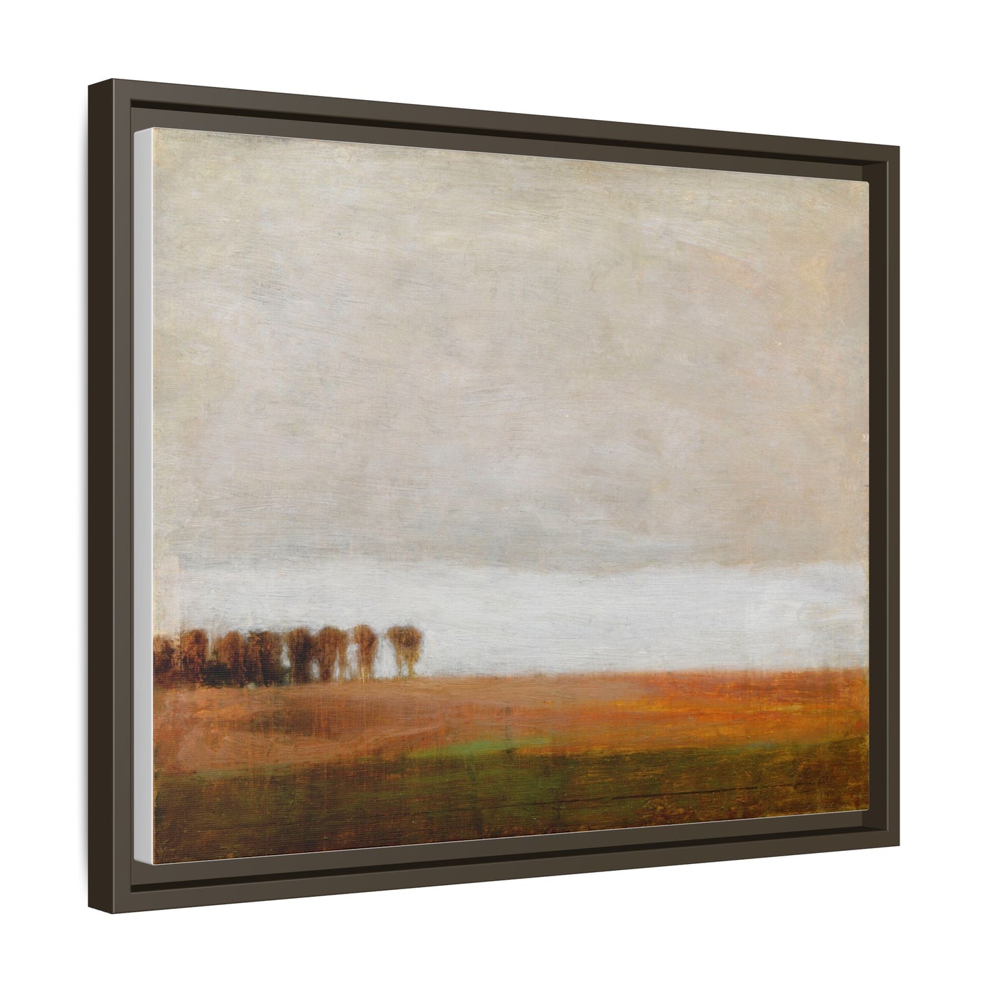 View of Jaegersborg Allé, North of Copenhagen by Vilhelm Hammershøi Framed Matte Canvas Wall Art Print