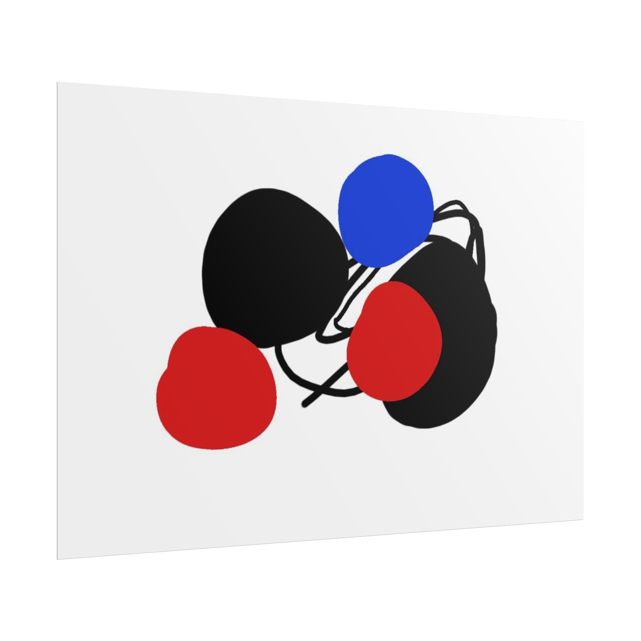 Blue dot by Norman Barrett Wall Art Print