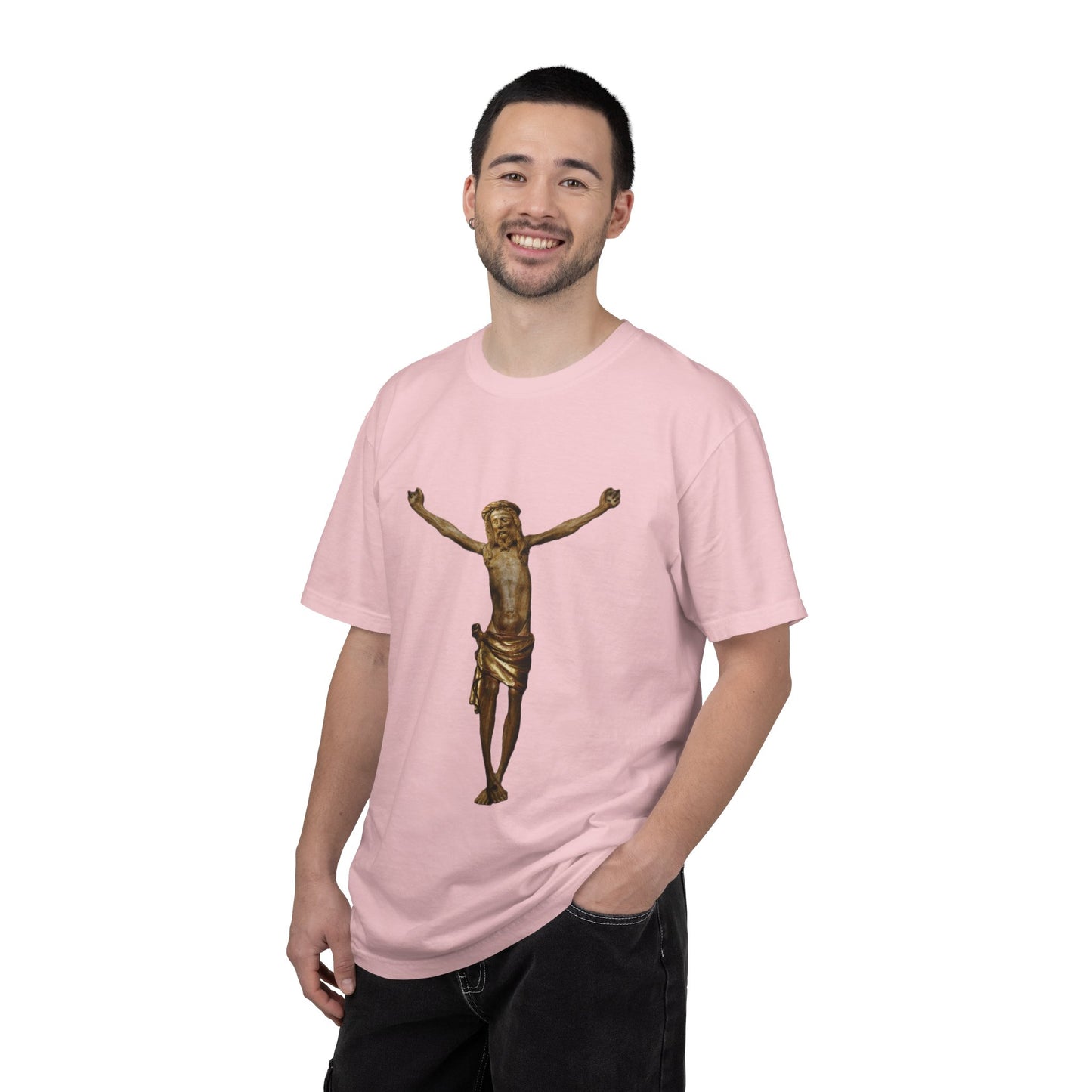 Unisex Christ on the cross Garment-Dyed T-shirt