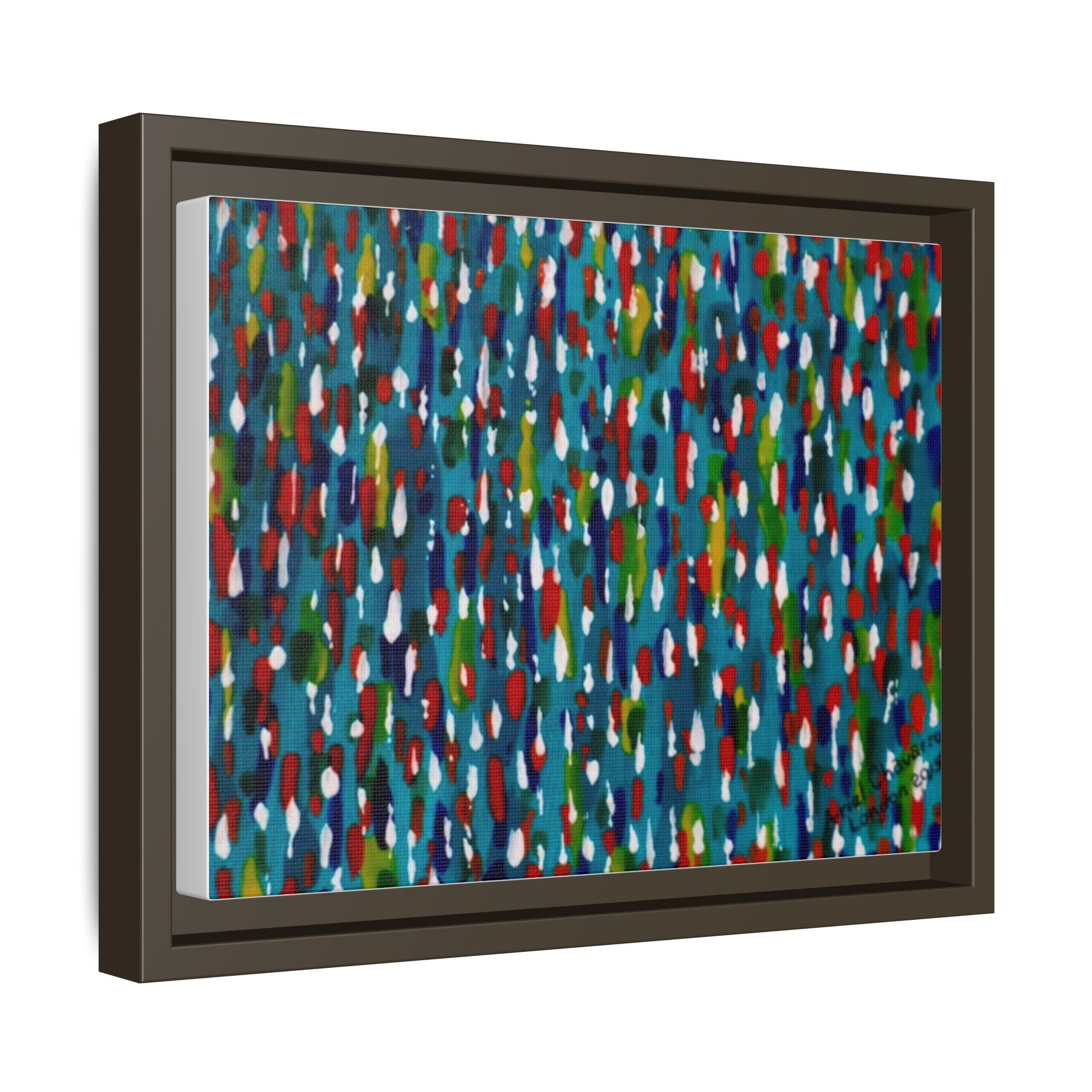 Colours Of The Soul Reflecting On Water by Ariel Chavarro Avila Matte Canvas Framed Art