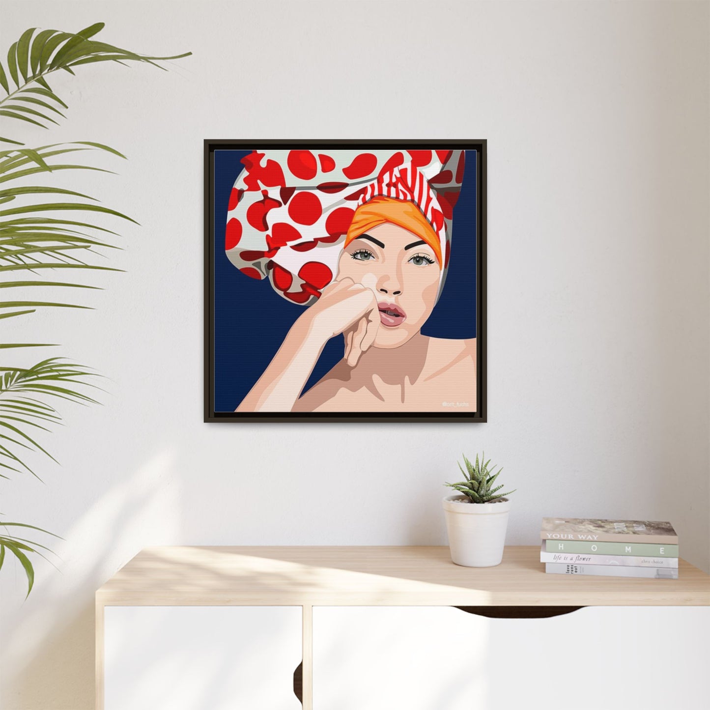 Vivid 20 by Orit Fuchs Pop Art Matte Canvas Framed Wall Art Print