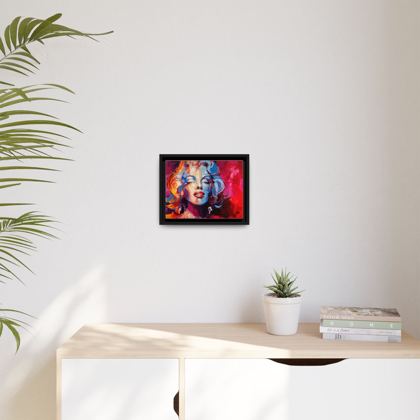 Marilyn Monroe attributed to Voke Matte Canvas Framed Wall Art